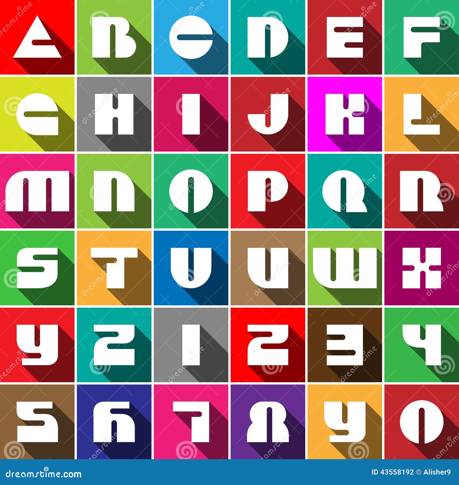 Ícones da fonte com sombra ilustração do vetor. Ilustração de elemento