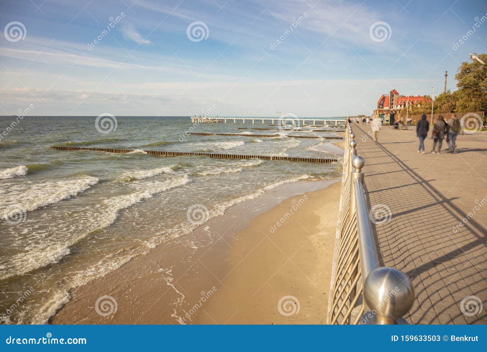 Östersjöns strand i Zelenogradsk Zelenogradsk, Kaliningrad Oblast, Ryssland