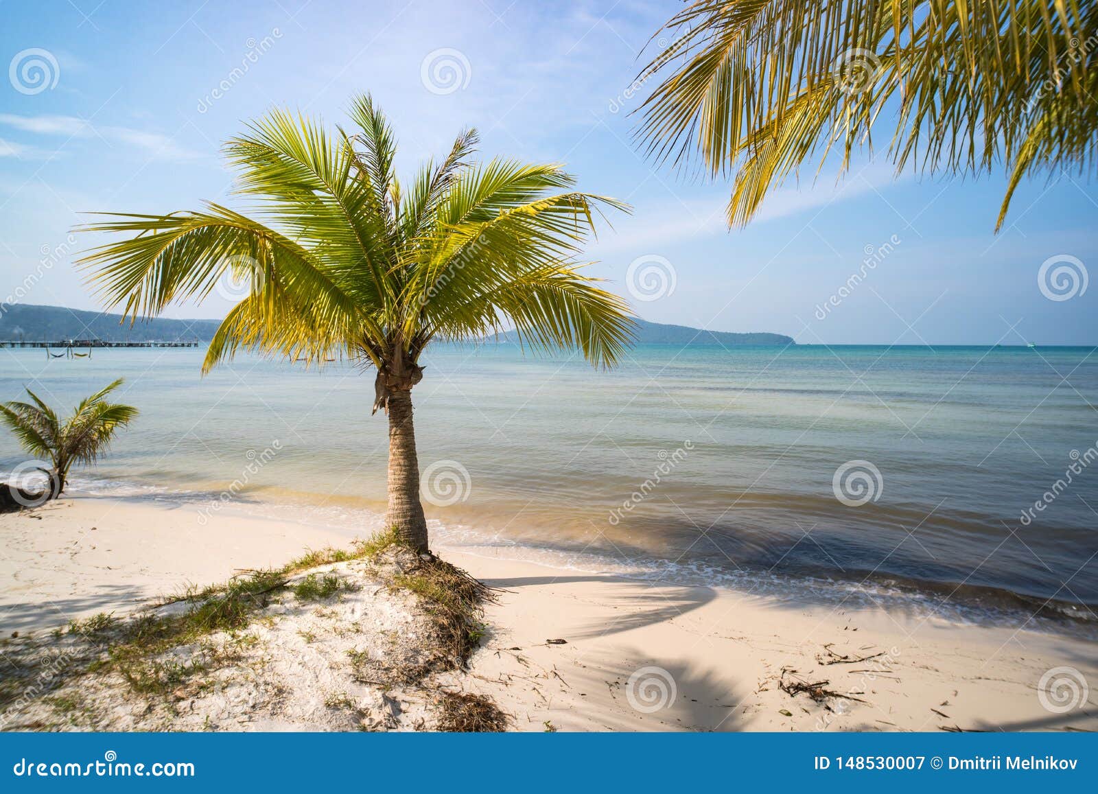 ήρεμη κενή παραλία παραδείσου koh rong στο νησί sihanoukville πλησίον Καμπότζη
