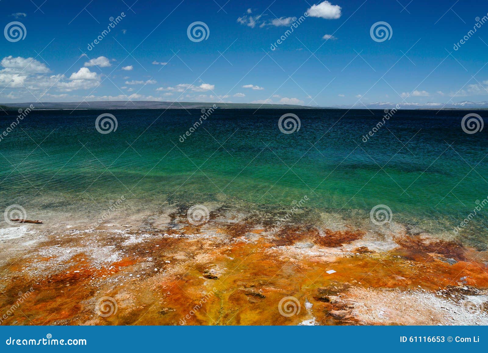 Εθνικό πάρκο Yellowstone. ΑΜΕΡΙΚΑΝΙΚΟ τοπίο πάρκων Yellowstone εθνικό