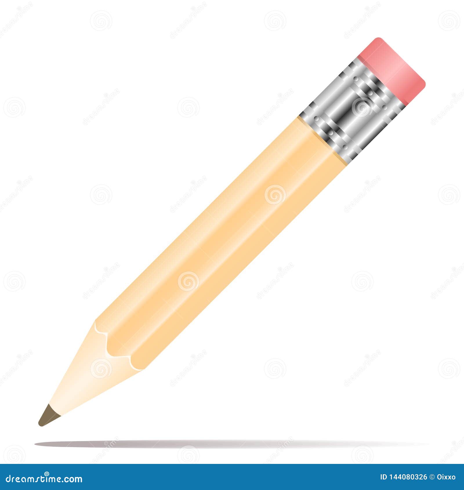 Εικονίδιο μολυβιών στο επίπεδο σχέδιο r Μολύβι στο άσπρο υπόβαθρο με τη σκιά. Επίπεδο σχέδιο εικονιδίων μολυβιών r Μολύβι στο άσπρο υπόβαθρο με τη σκιά