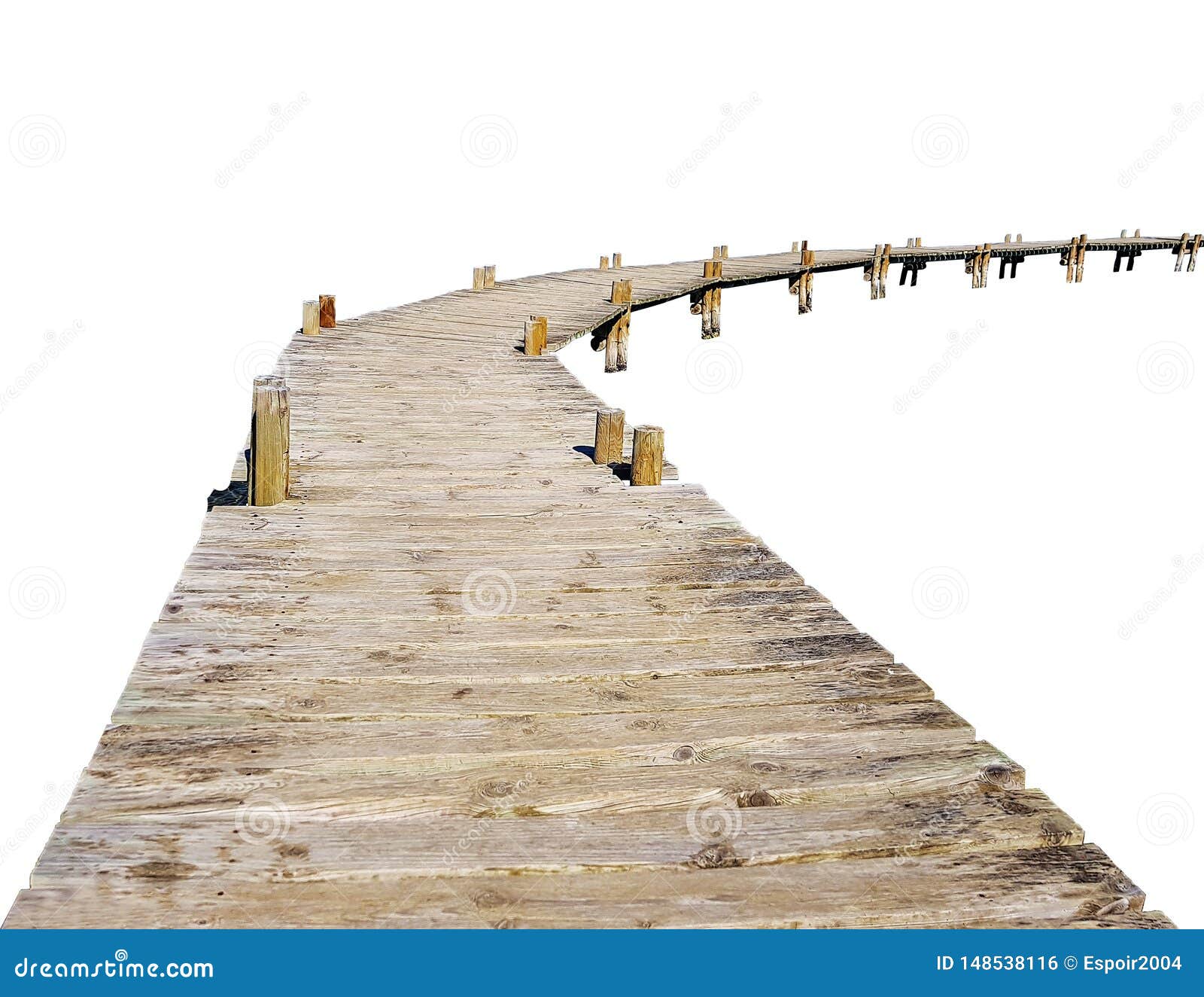 Η ξύλινη γέφυρα μονοπατιών από παλαιό συνδέεται τα ξυλοπόδαρα στο άσπρο υπόβαθρο. Η ξύλινη γέφυρα μονοπατιών από παλαιό συνδέεται τα ξυλοπόδαρα που απομονώνονται στο άσπρο υπόβαθρο