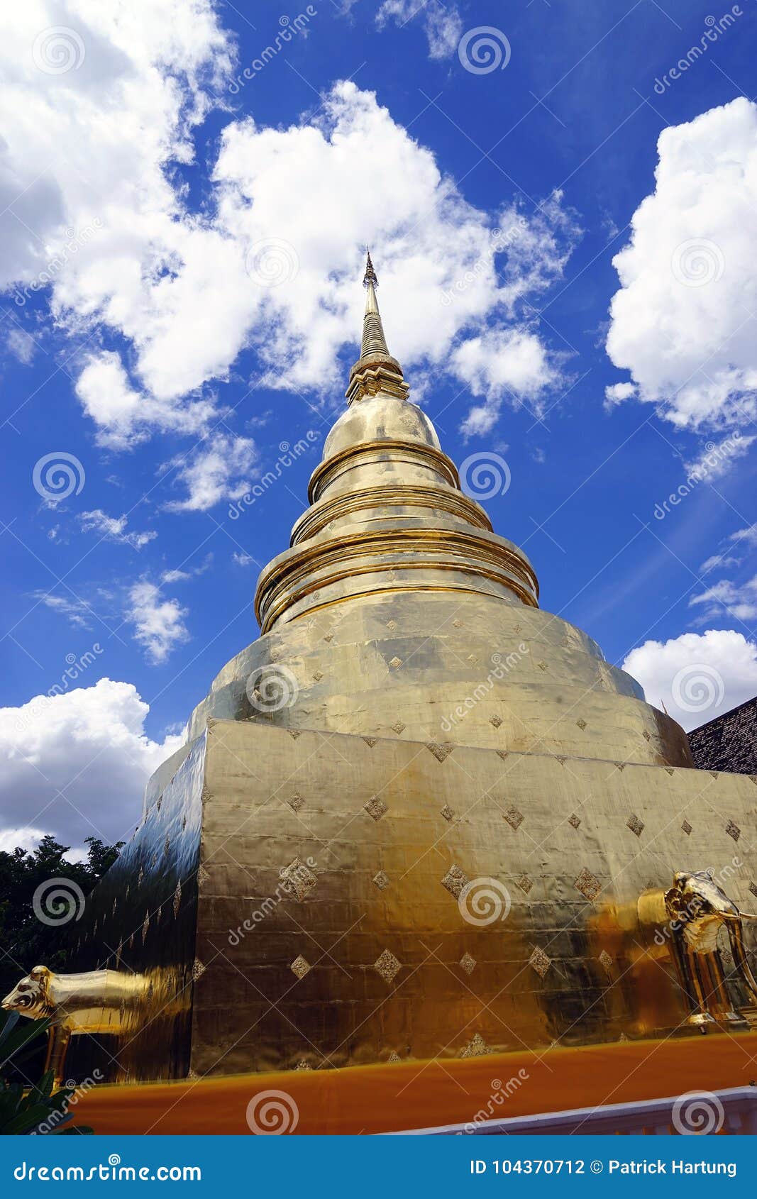 Θεός βουδισμού ναών Phra Σινγκ Chiang Mai Βούδας Ταϊλάνδη Wat