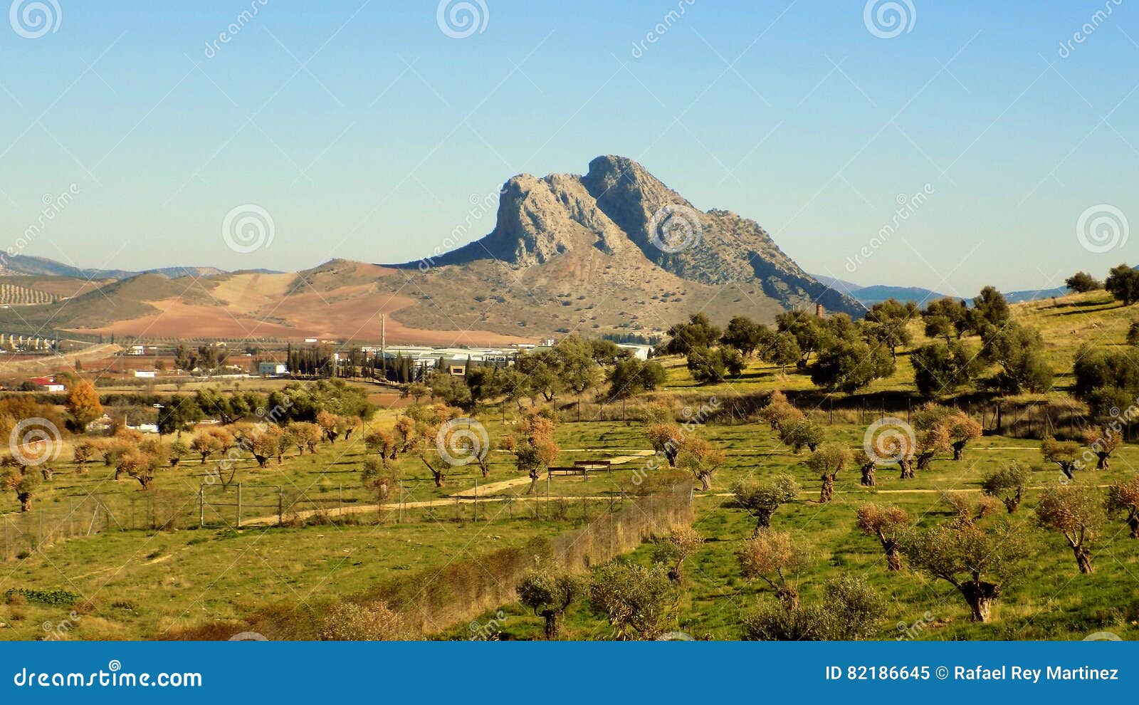 Πανοραμική άποψη από Antequera - την Μάλαγα-Ανδαλουσία Ισπανία