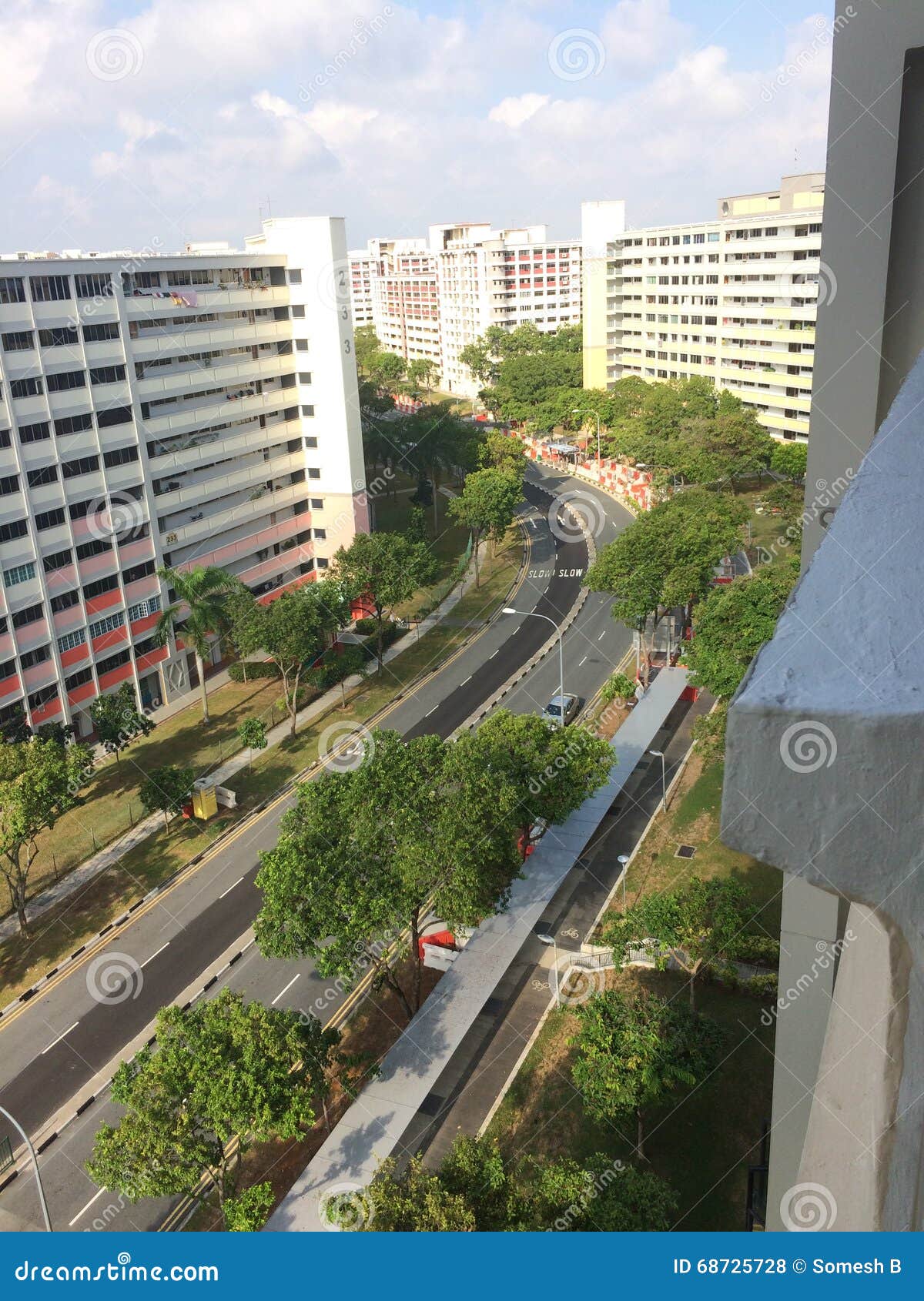 Σιγκαπούρη από τους ουρανούς. PIC που λαμβάνεται στο υψηλό σημείο