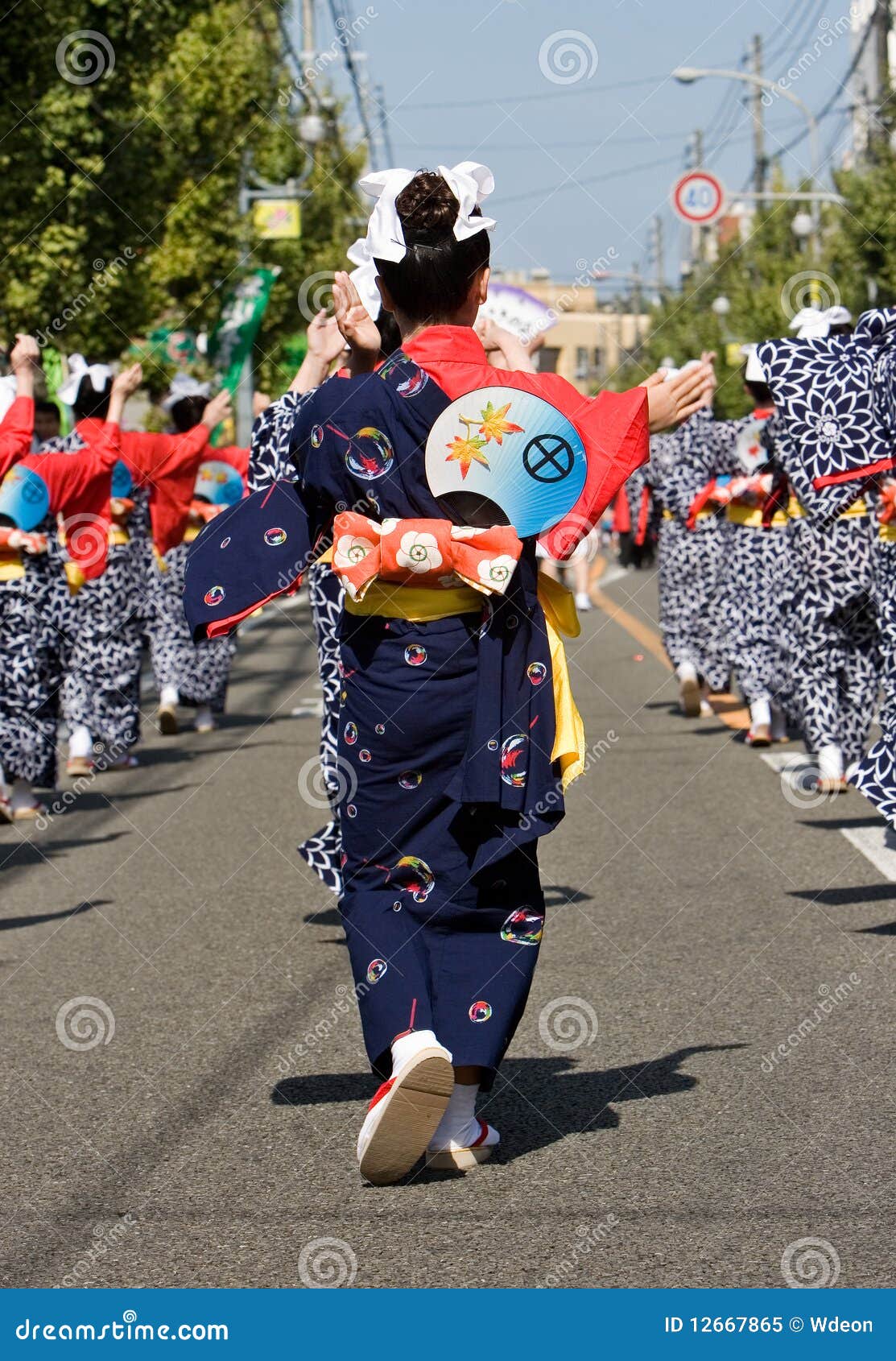 φεστιβάλ ιαπωνικά χορευ&t. Yukata 28 του 2007 πλατών πόλεων χορού χορού φεστιβάλ furusato της Ιαπωνίας Kagoshima κιμονό matsuri Οκτωβρίου συμμετρίας γυναικών taniyama