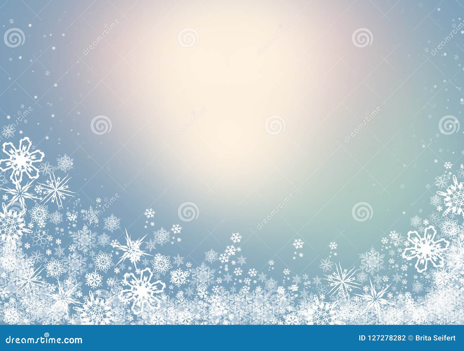 Μπλε χειμερινό υπόβαθρο με snowflakes για τις δημιουργίες σας