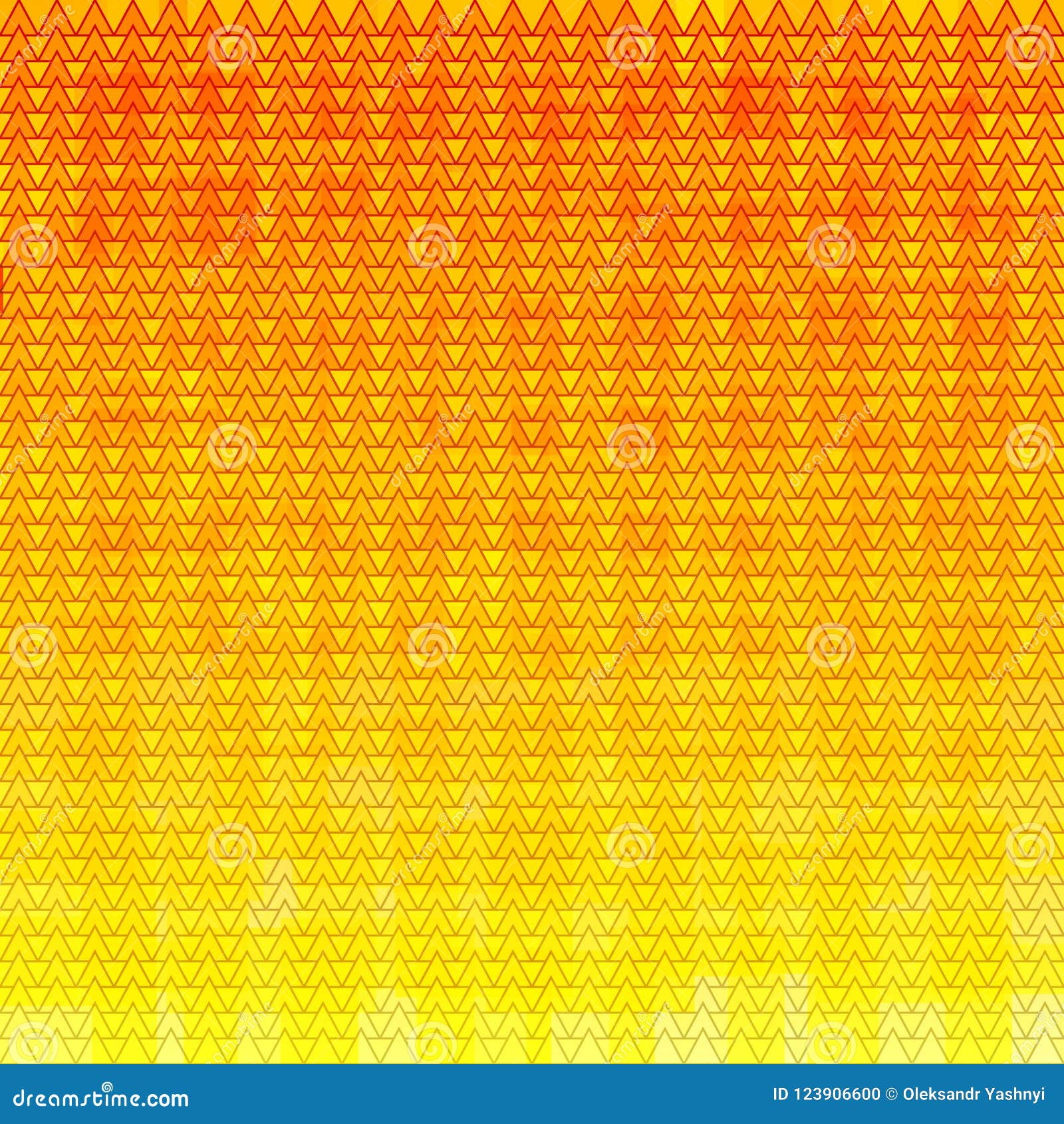 Абстрактная предпосылка треугольника мозаики с покрашенным квадратом Оранжевый фон решетки самомоднейшие обои также вектор иллюстрации притяжки corel