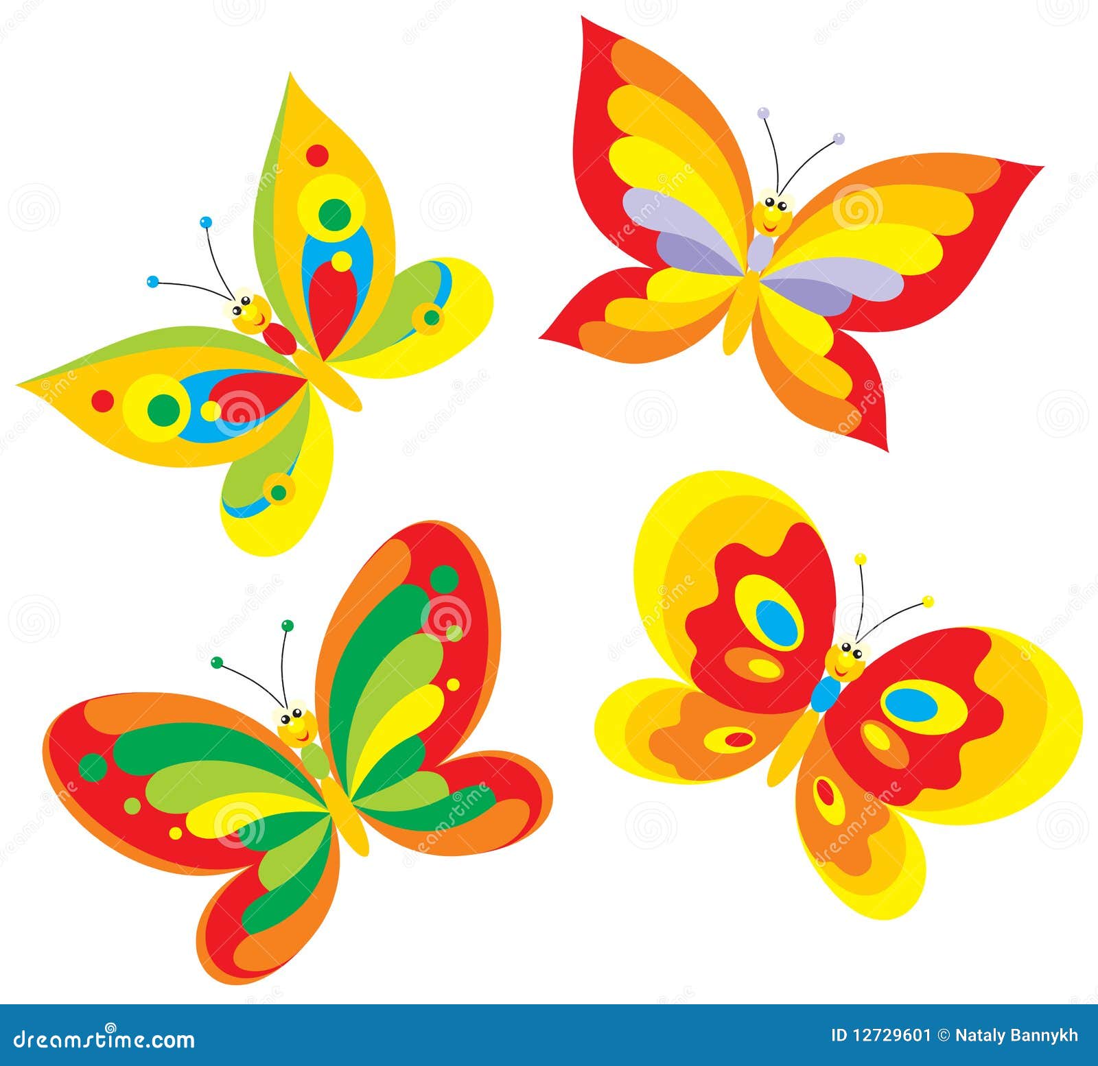 Бабочки для оформления детского сада
