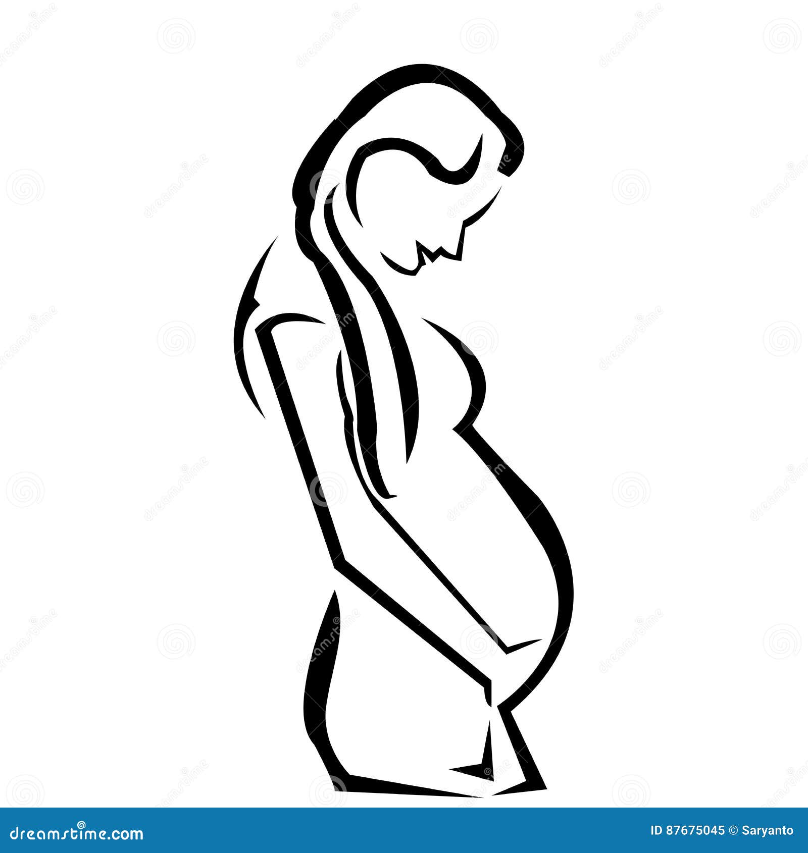 Беременная женщина картинка