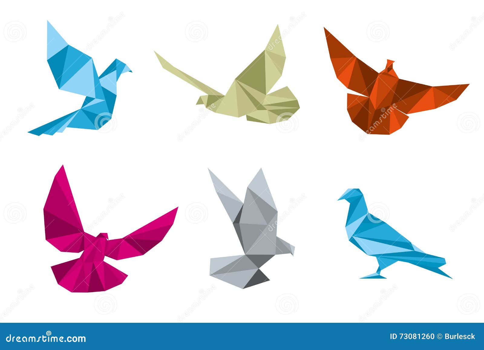 Женская майка 3D Бумажные голуби