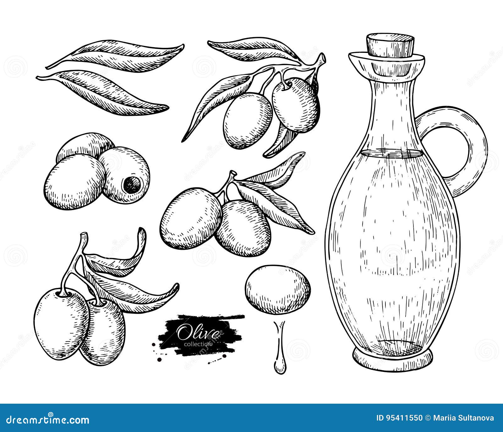 Картинка оливковое масло в кувшине для раскраски