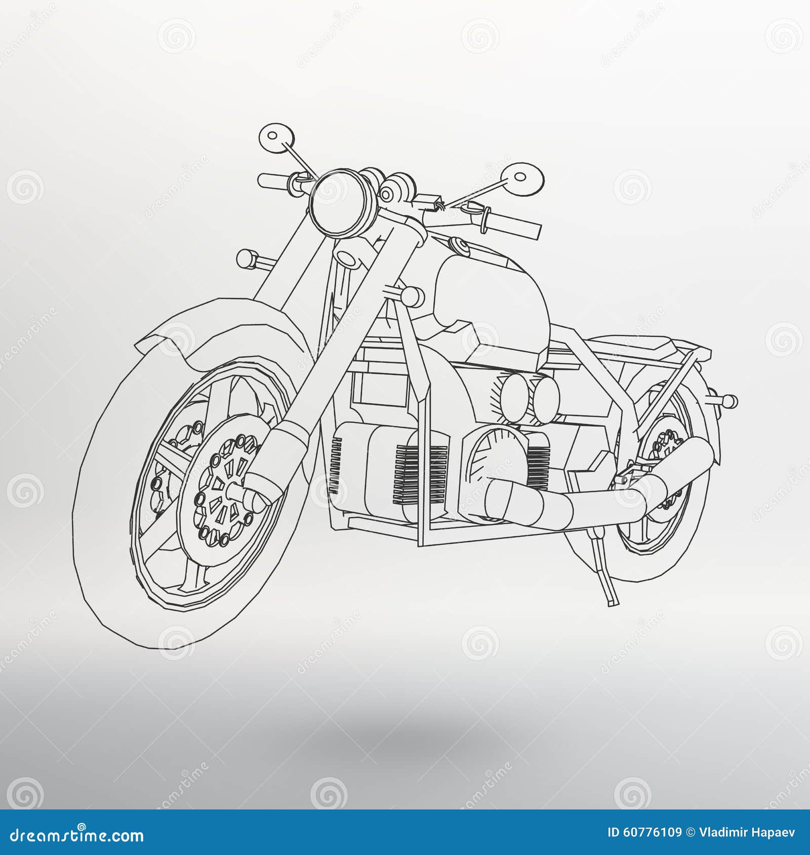 Мотоцикл контур
