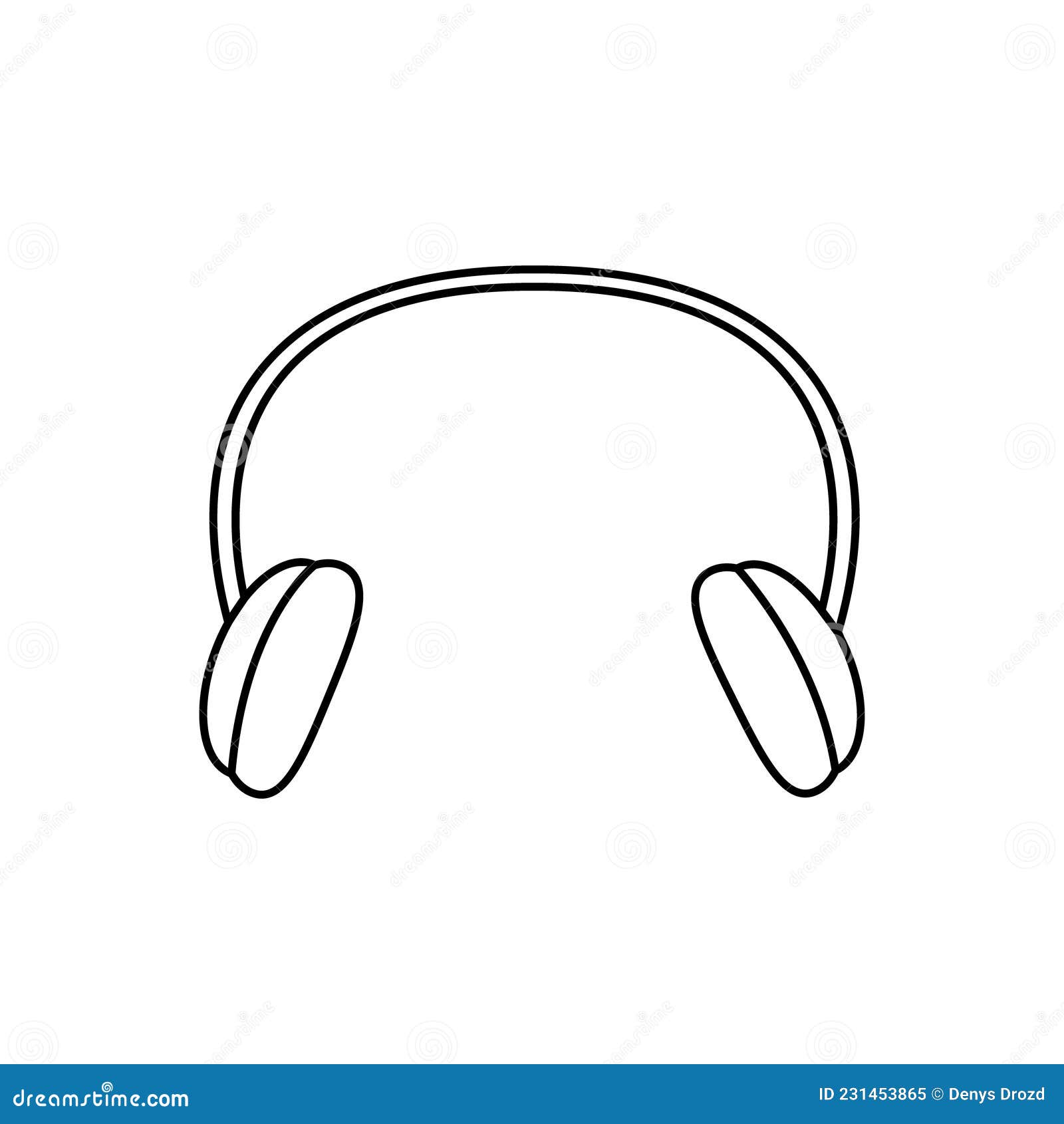 вектор значков наушников. знак иллюстрации наушников. музыкальный ...