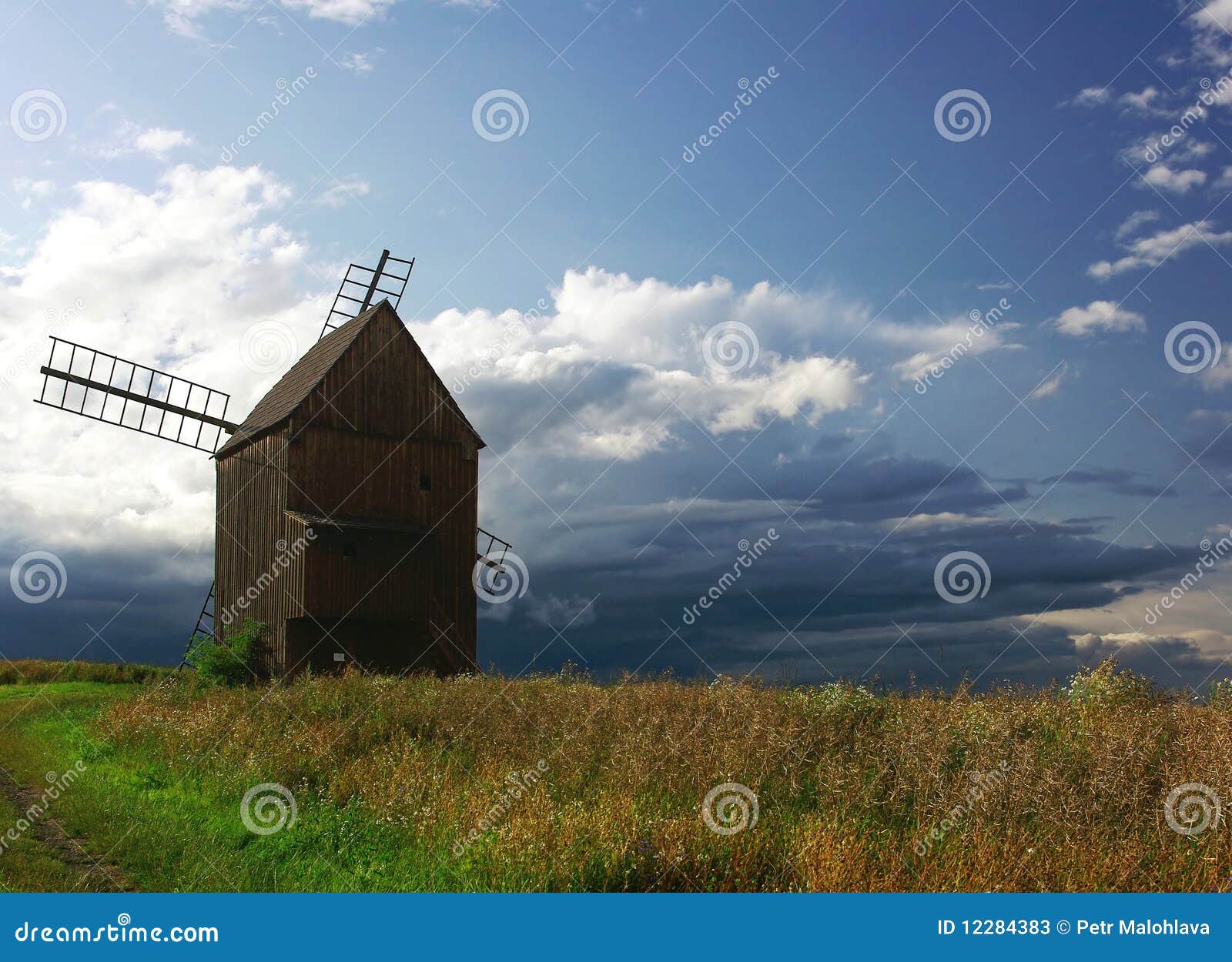чехословакская ветрянка Силезии republik поля деревянная