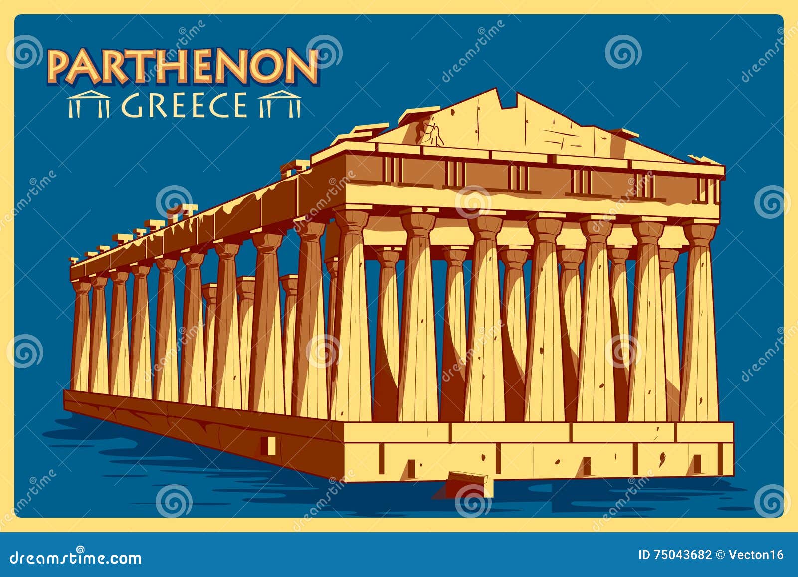 Архитектура древней Греции плакат
