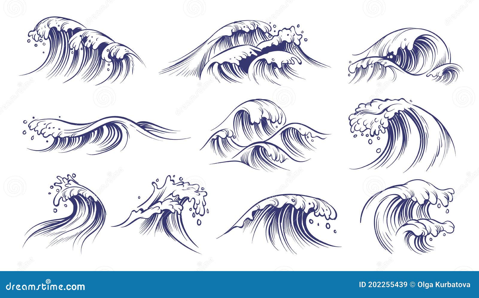 Wihte Sketch Wave bekgraund