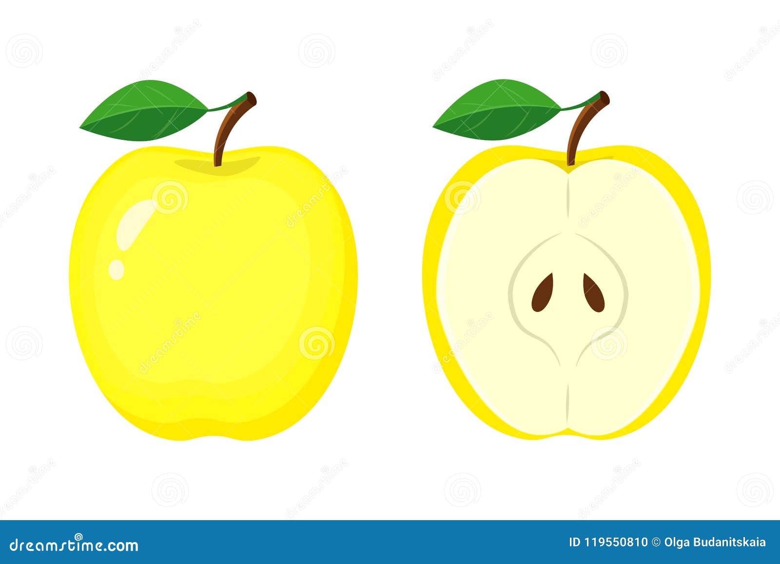 Желтые яблоки вырезать