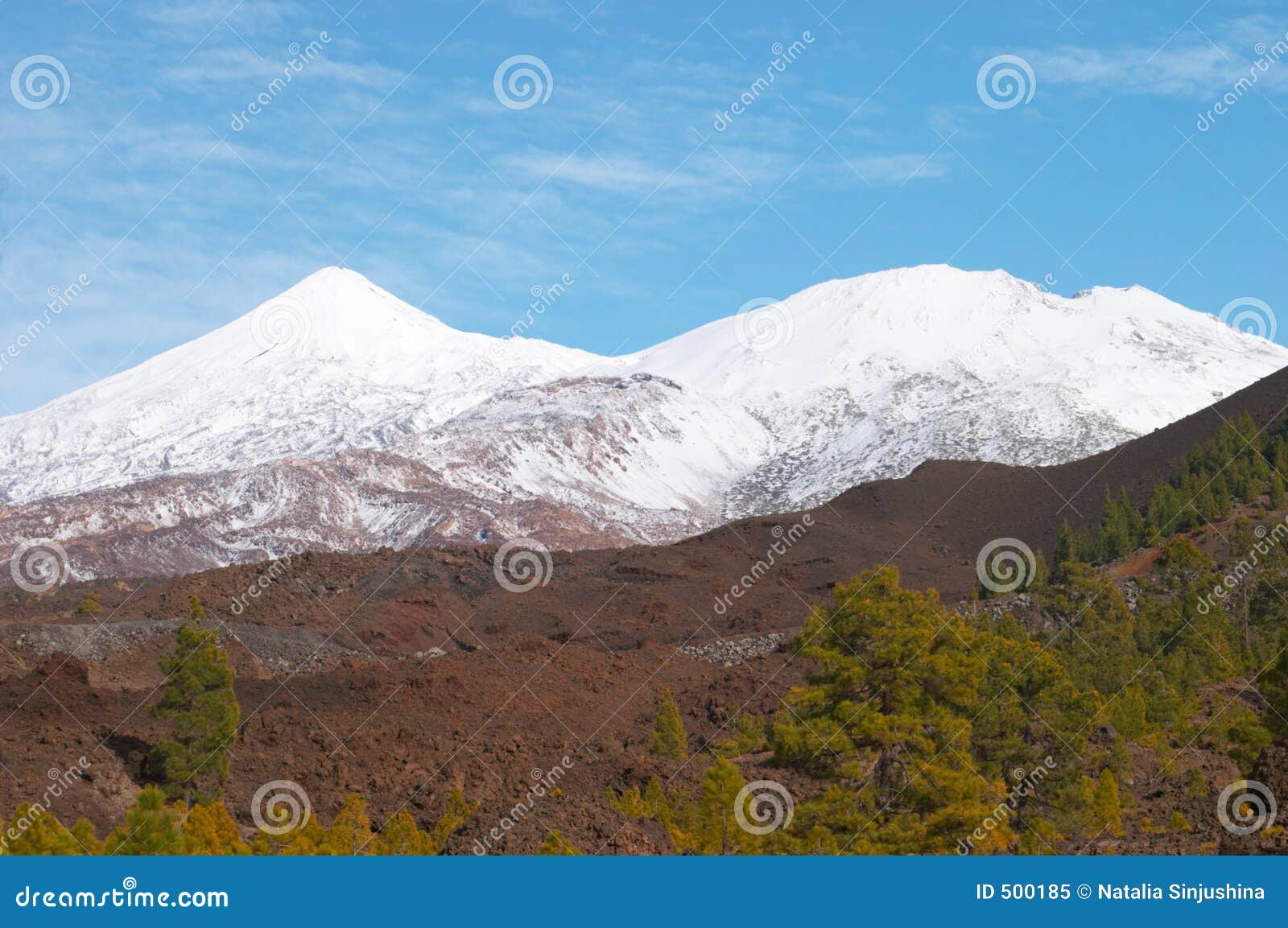 вулкан teide снежка