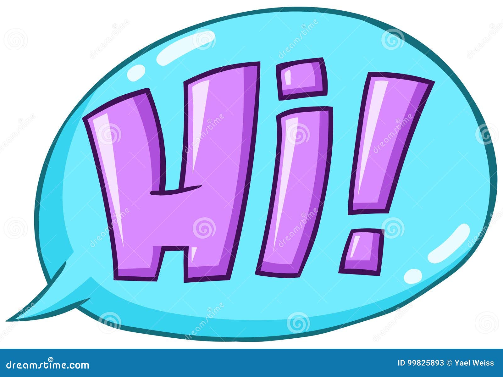 Надпись Hi