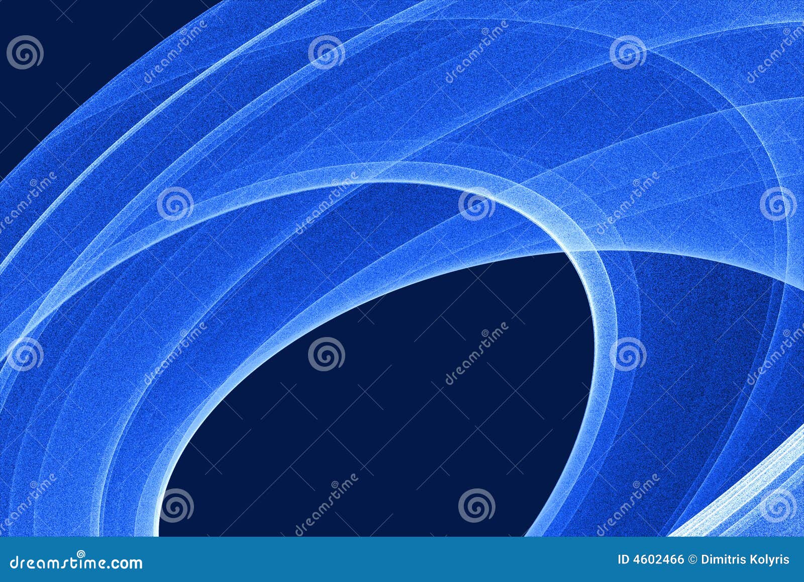 голубой вортекс. фракталь компьютера абстрактной предпосылки голубая произвела вортекс иллюстрации спиральн