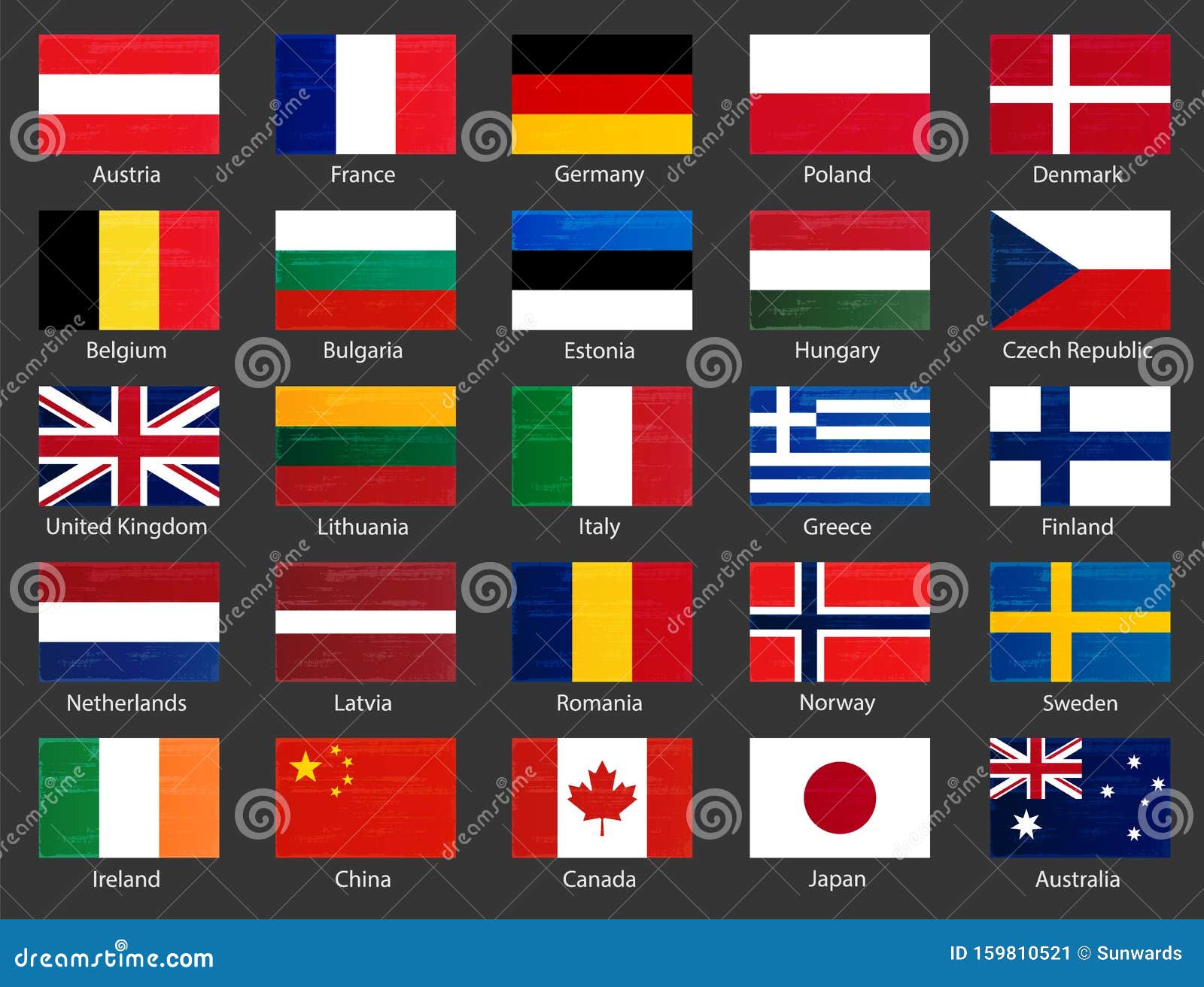Страны Европы и их флаги
