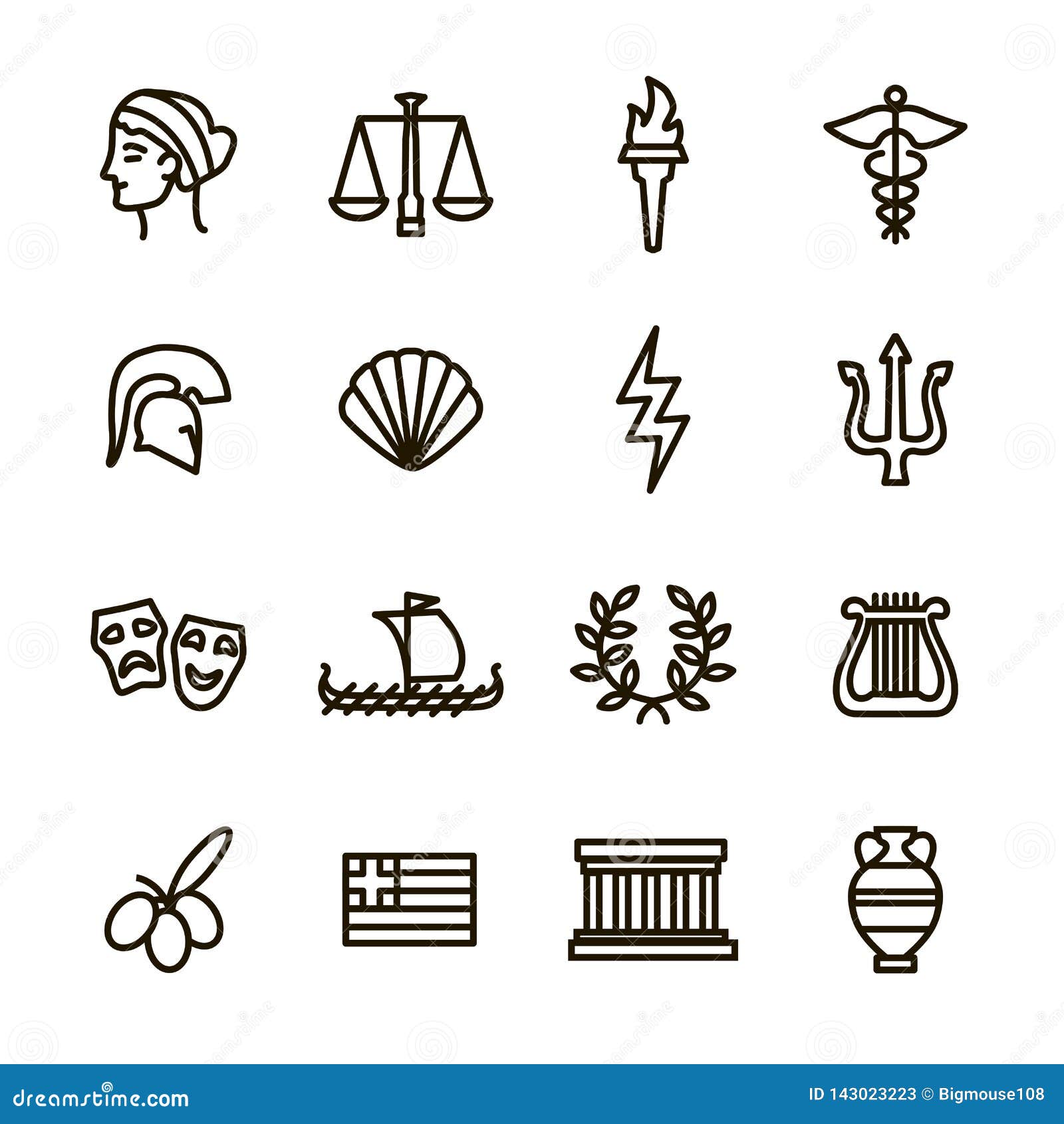 Символические символы Греции