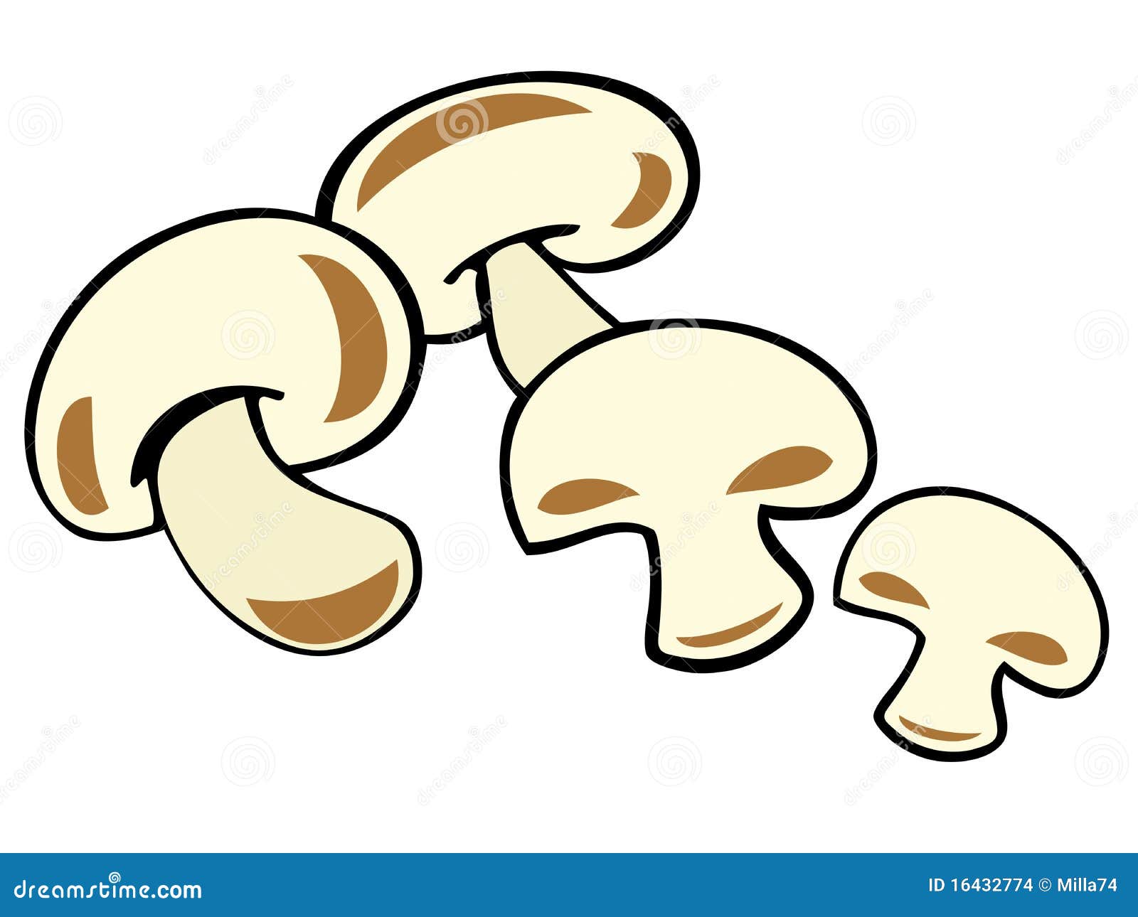 Картошка с грибами вектор