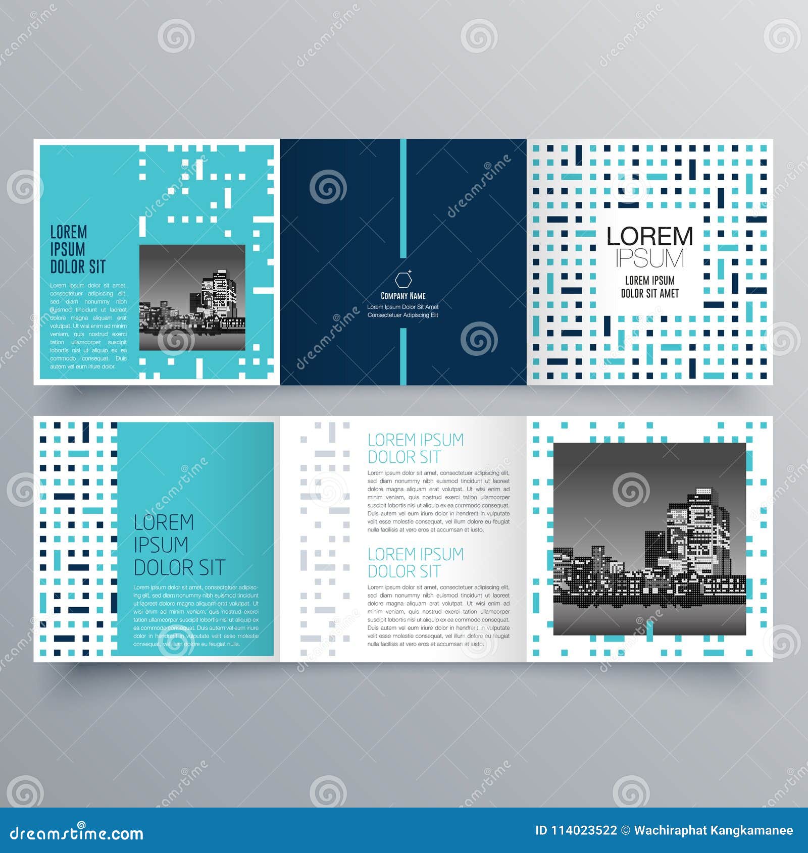 Дизайн брошюры, шаблон брошюры, творческое Trifold, брошюра тенденции ...