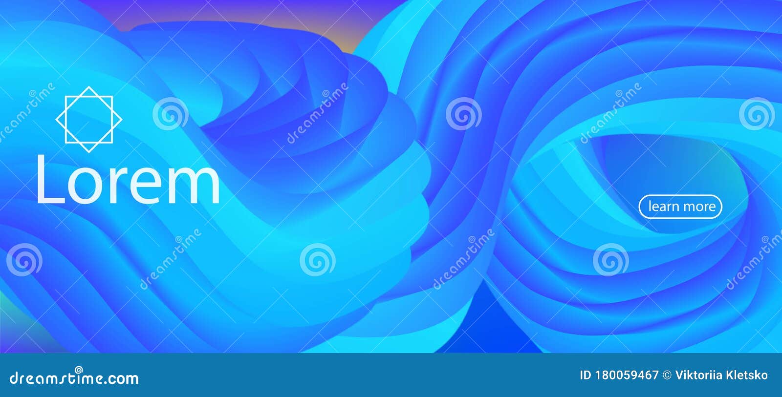 Динамическая модная волна перемещения Первая страница, синий ...