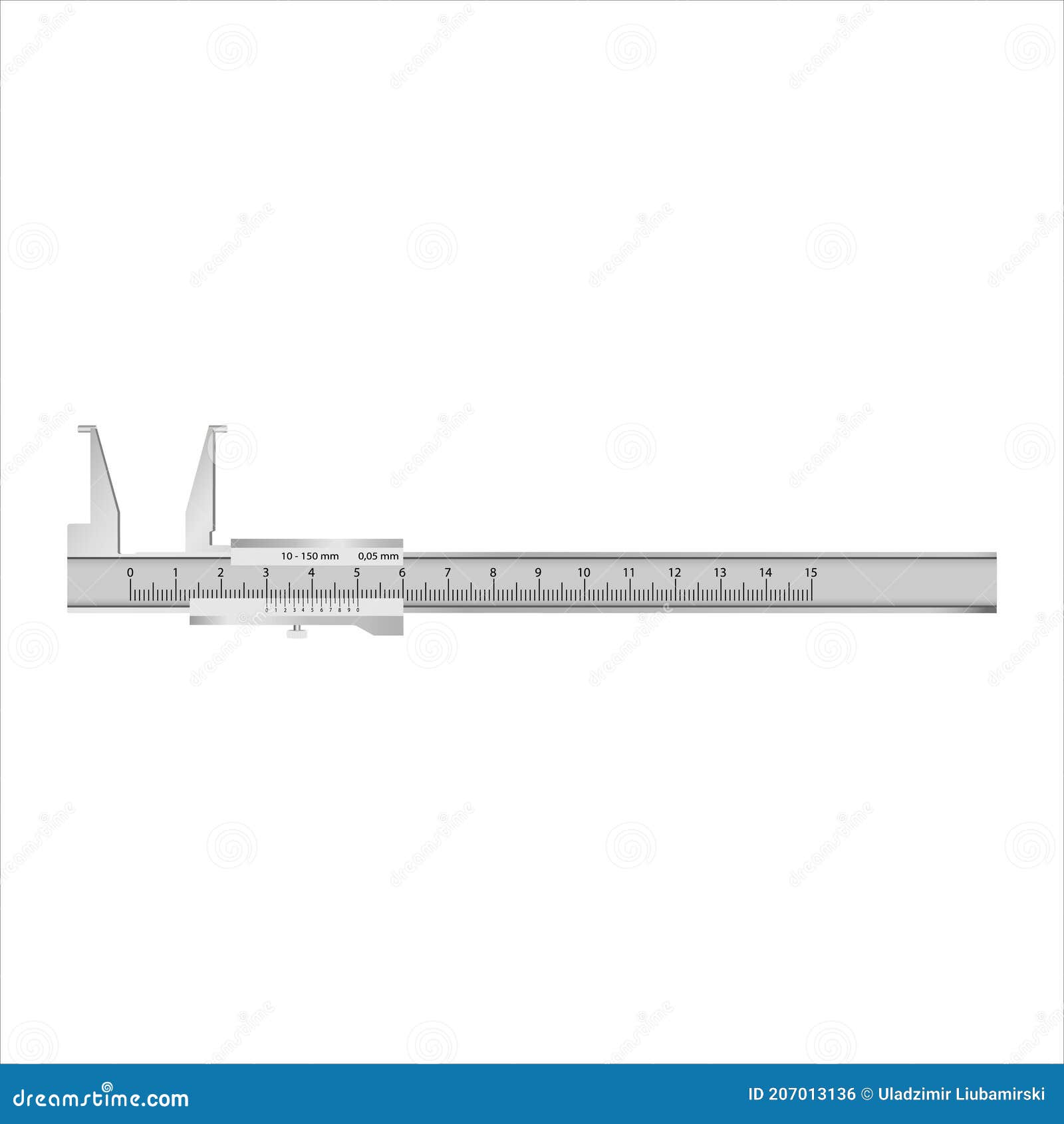 Special caliper stock illustration. Illustration of mechanical 207013136