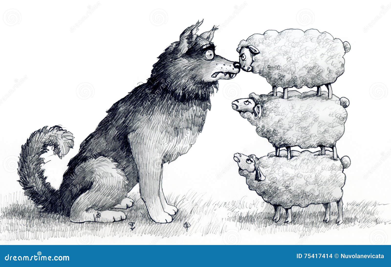 Дружба волка и овцы
