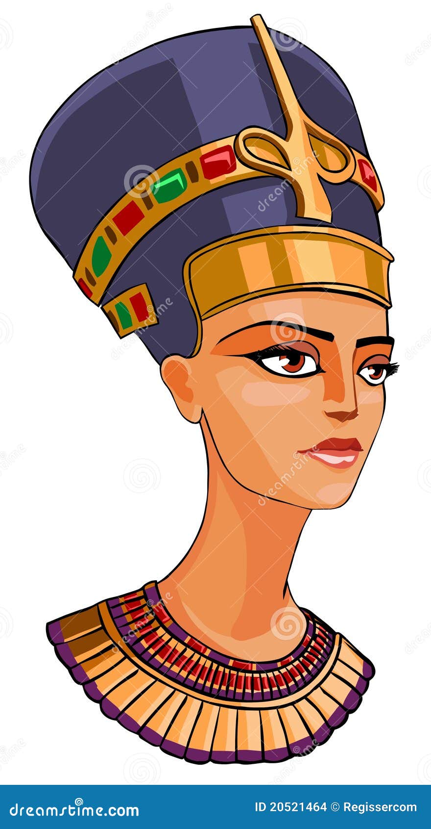 Царица Нефертити рисунок