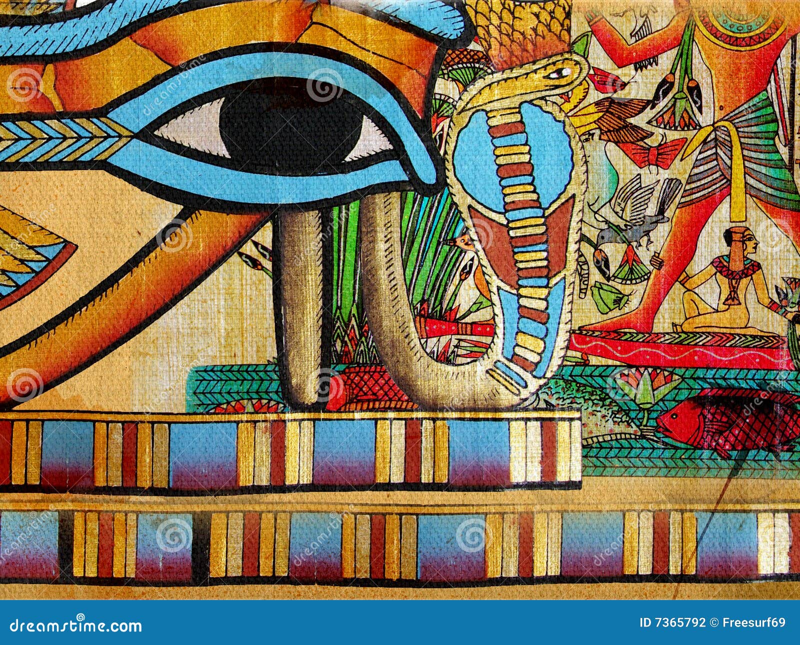 египтянин абстракции. тип покрашенный абстракцией египетский традиционный