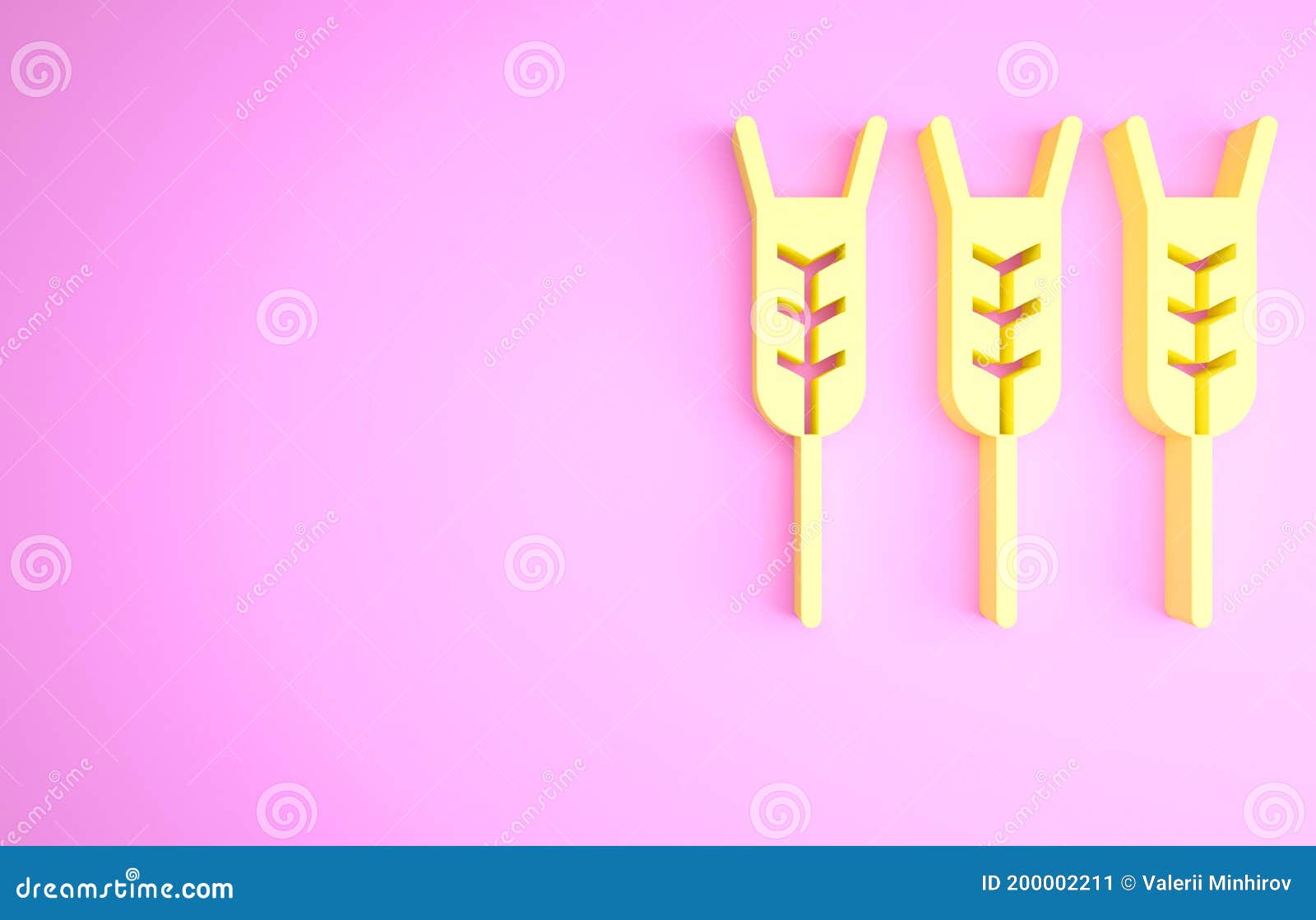 Желтые хлопья установили с рисом, пшеницей, мозолью овсами, рожь ...