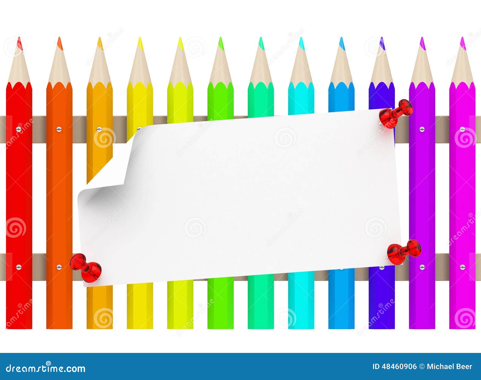 Цветные карандаши заборчик