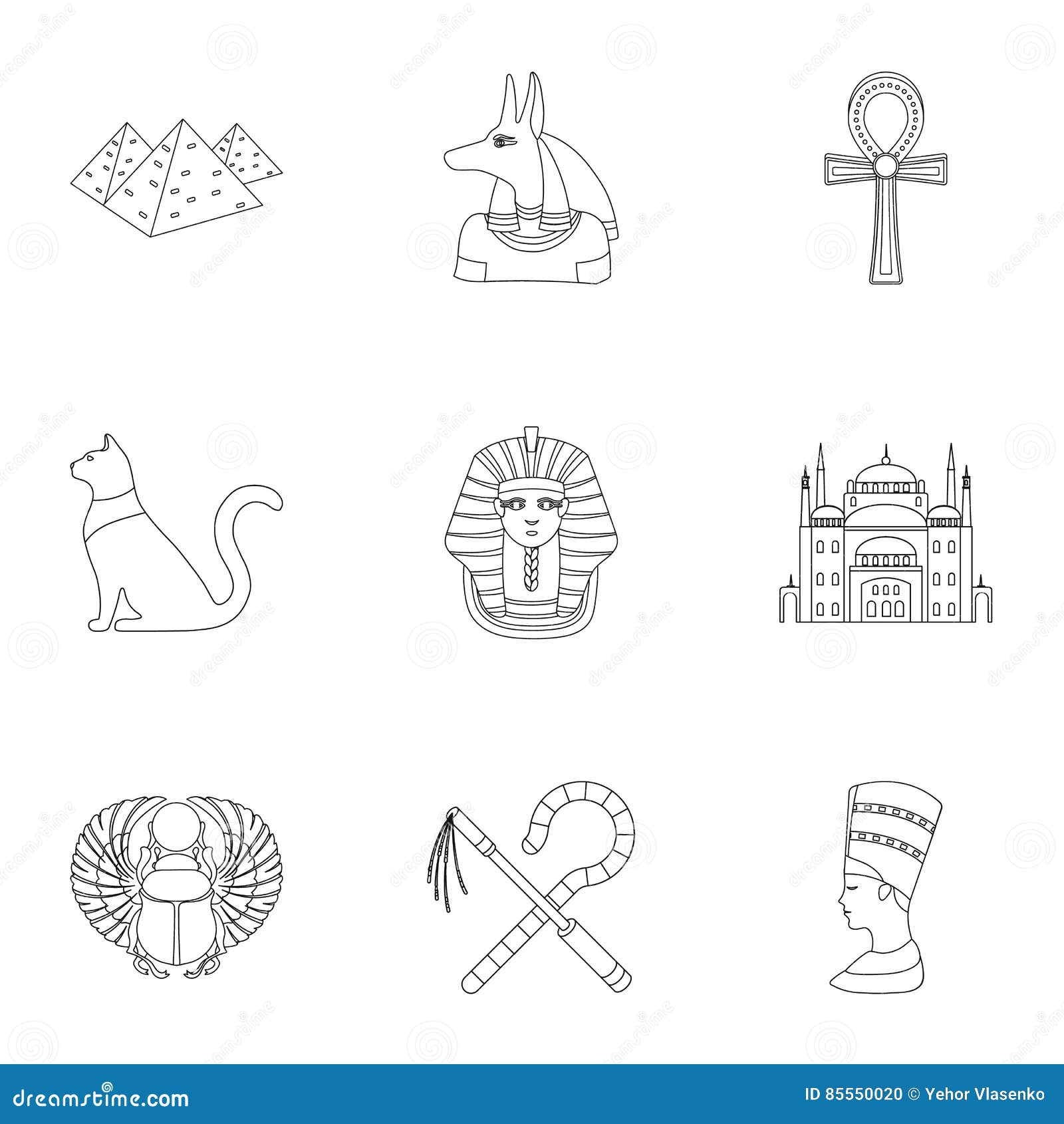 Египетские украшения с символами