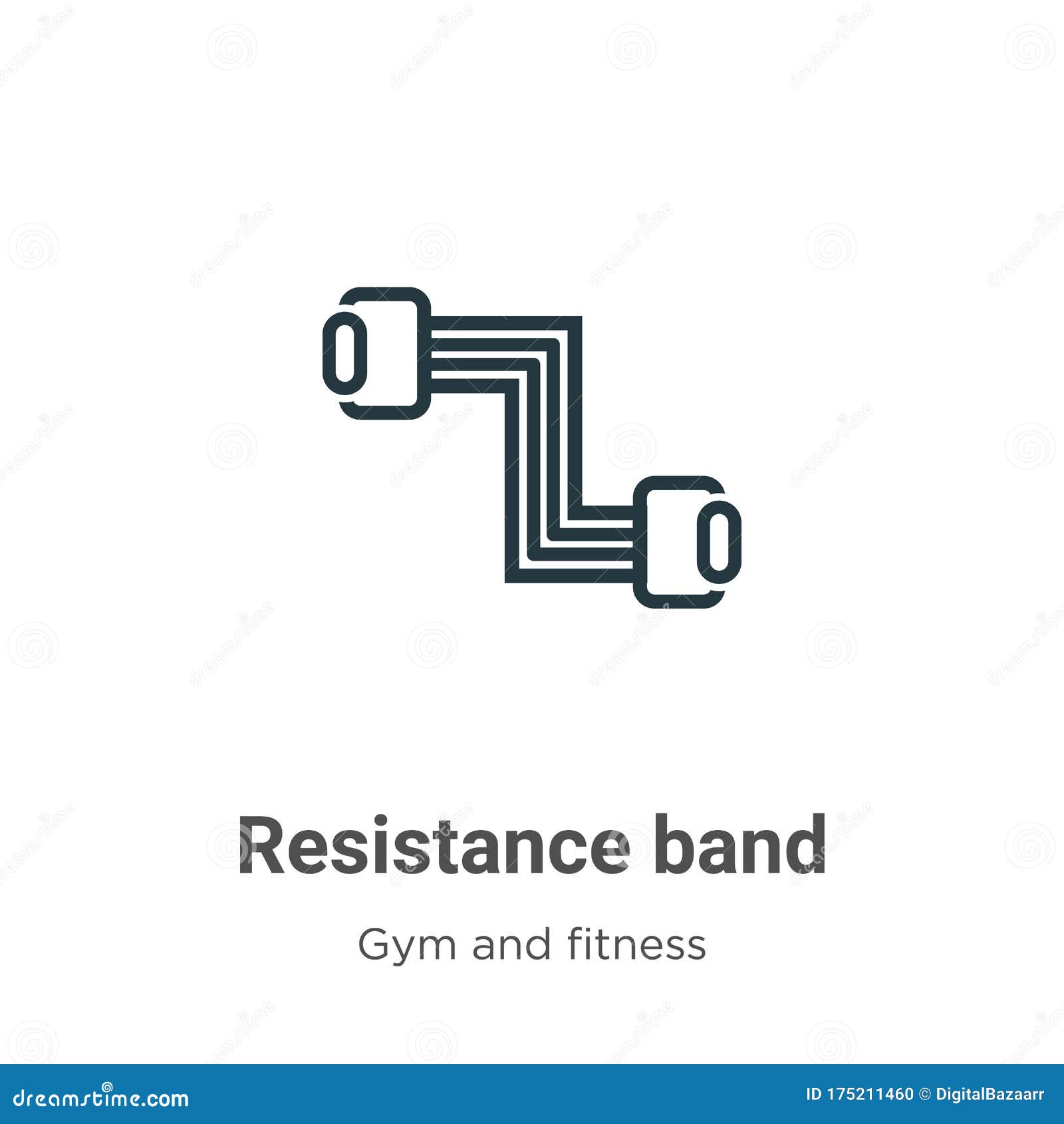 Значок вектор плана группы сопротивления. Тонкая грань иллюстрация ...