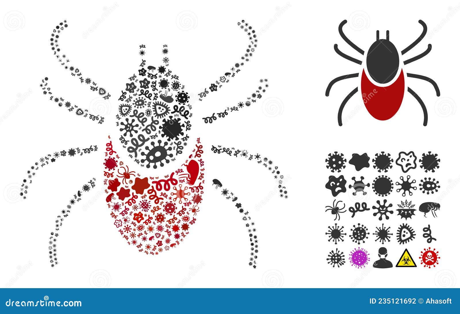 значок микробов инфекции иллюстрация вектора. иллюстрации насчитывающей ...