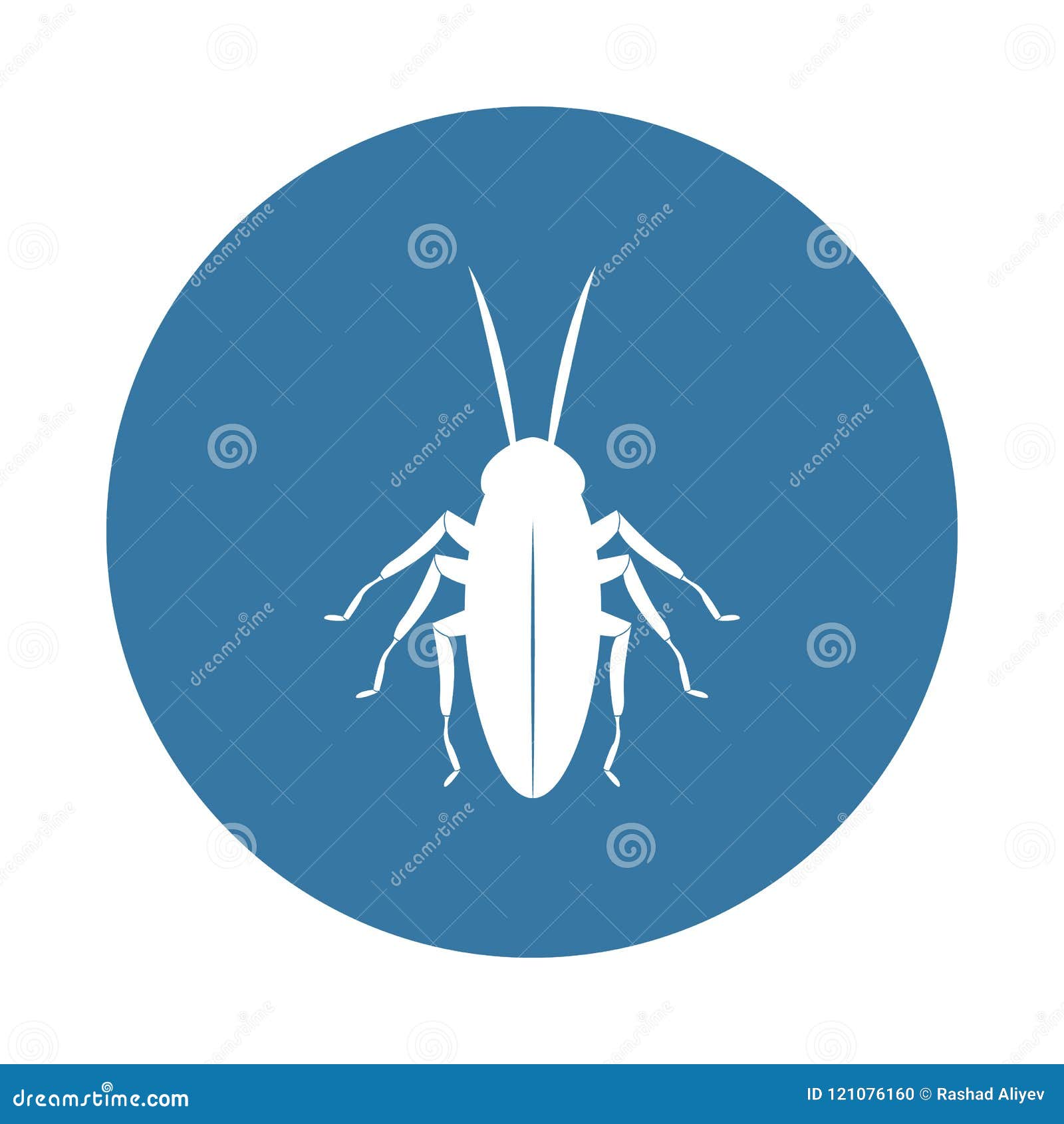 Значок таракана Элемент значков насекомого для передвижных Apps .