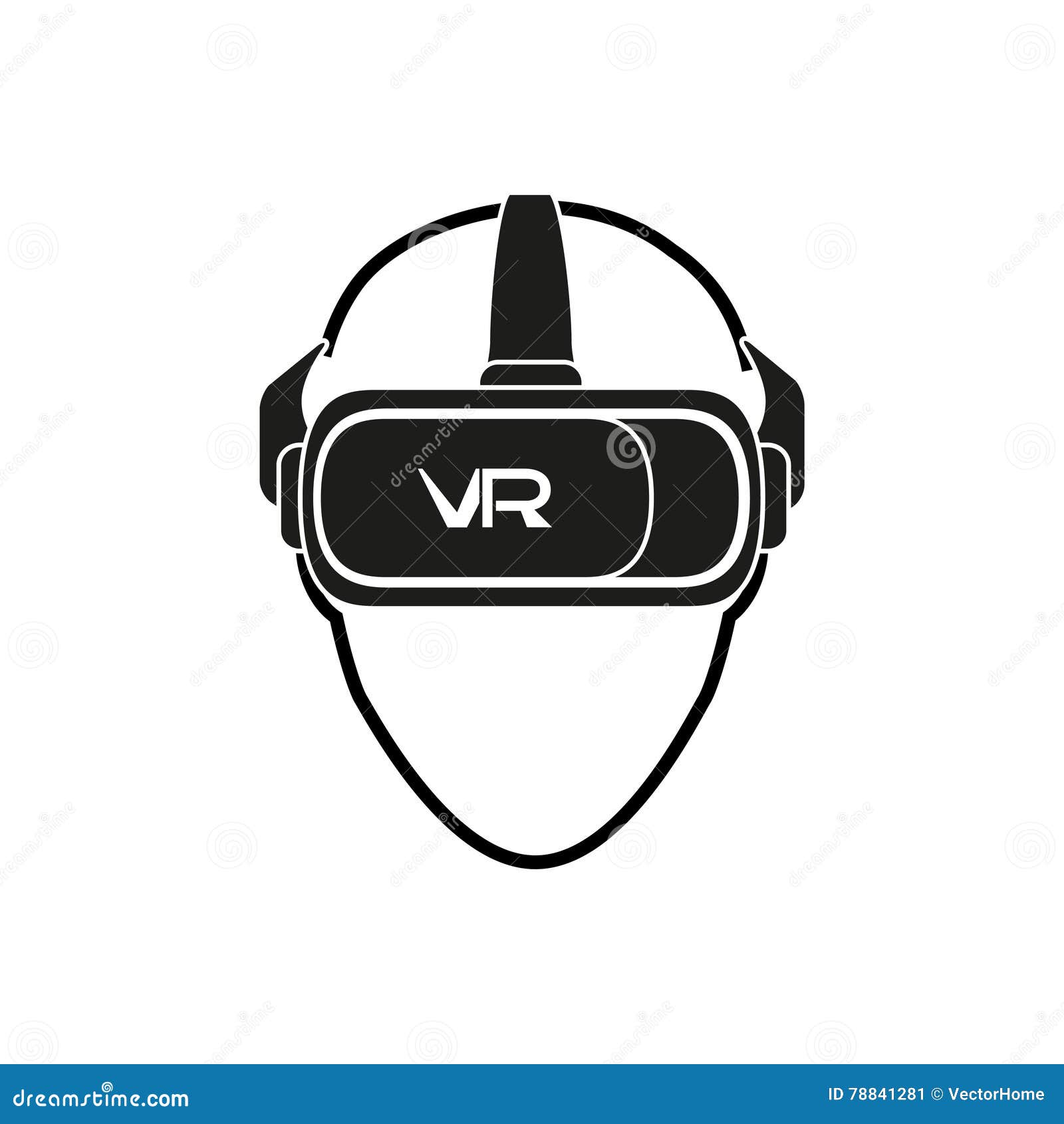 VR шлем вектор