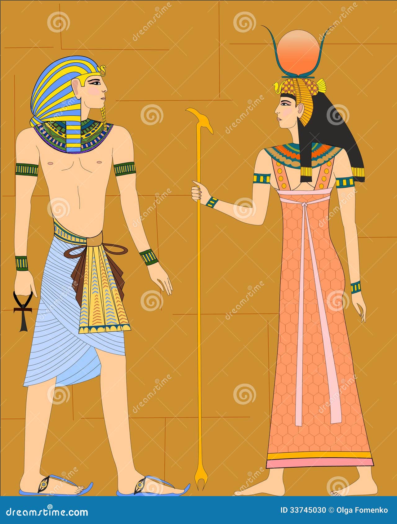 Человек в египетском стиле