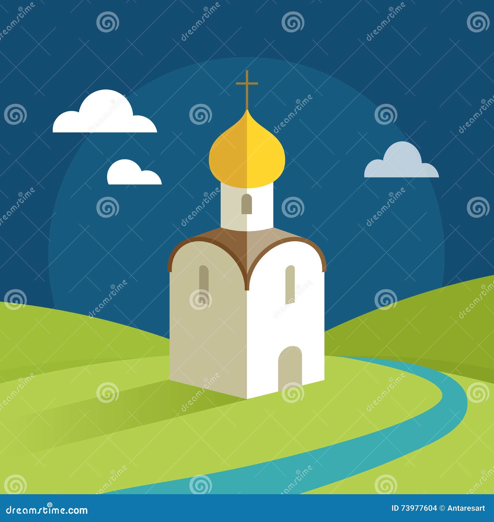 Православные купола вектор