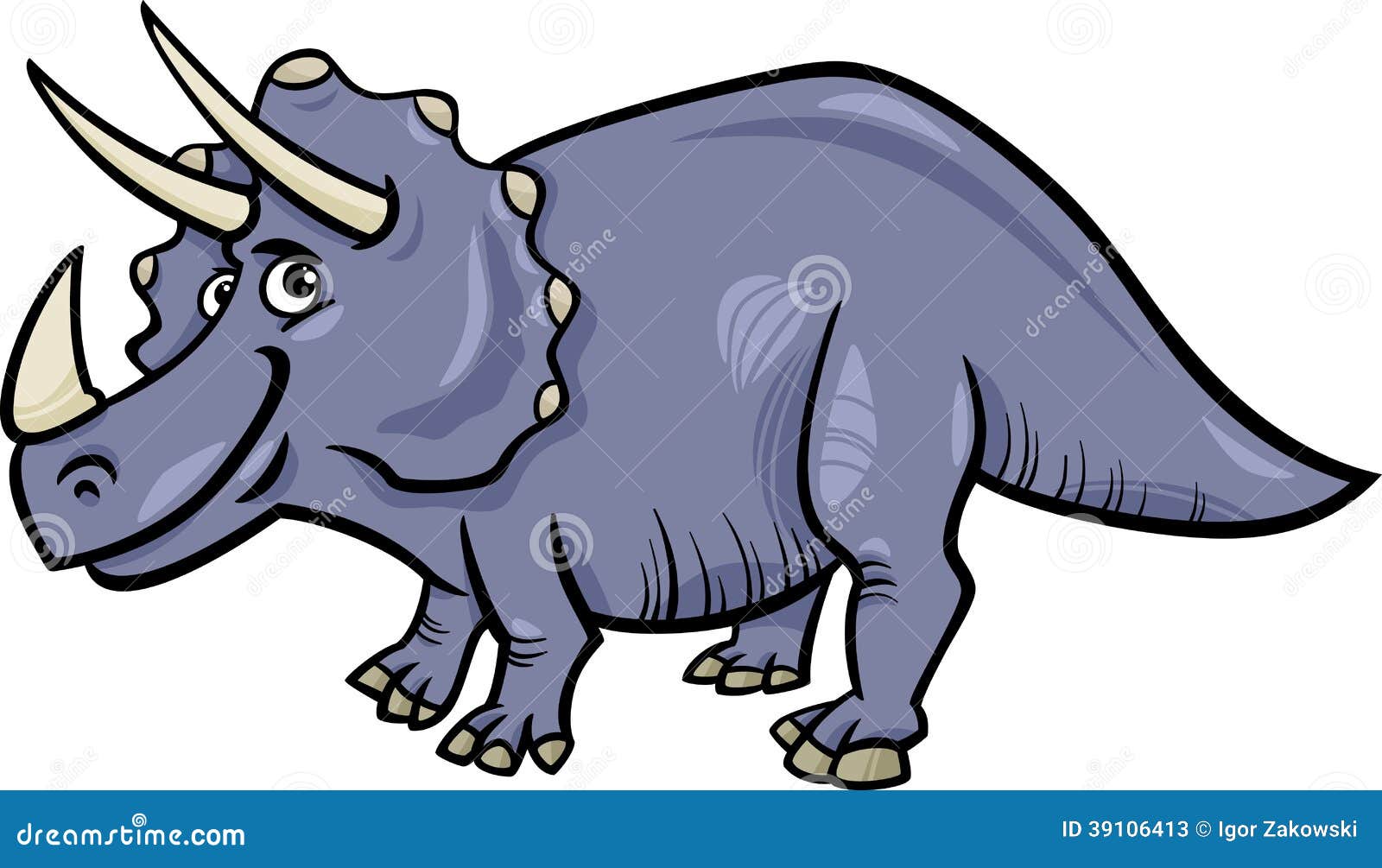 Динозавр Трицератопс мультяшные