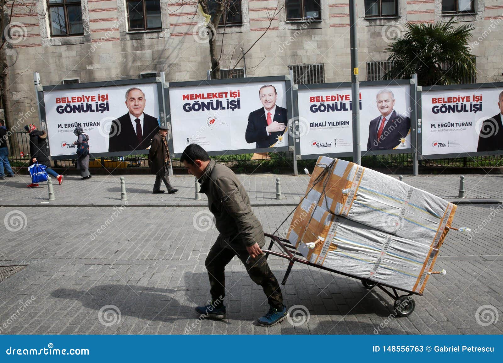 Избирательная кампания в Стамбуле Редакционное Стоковое Фото ...