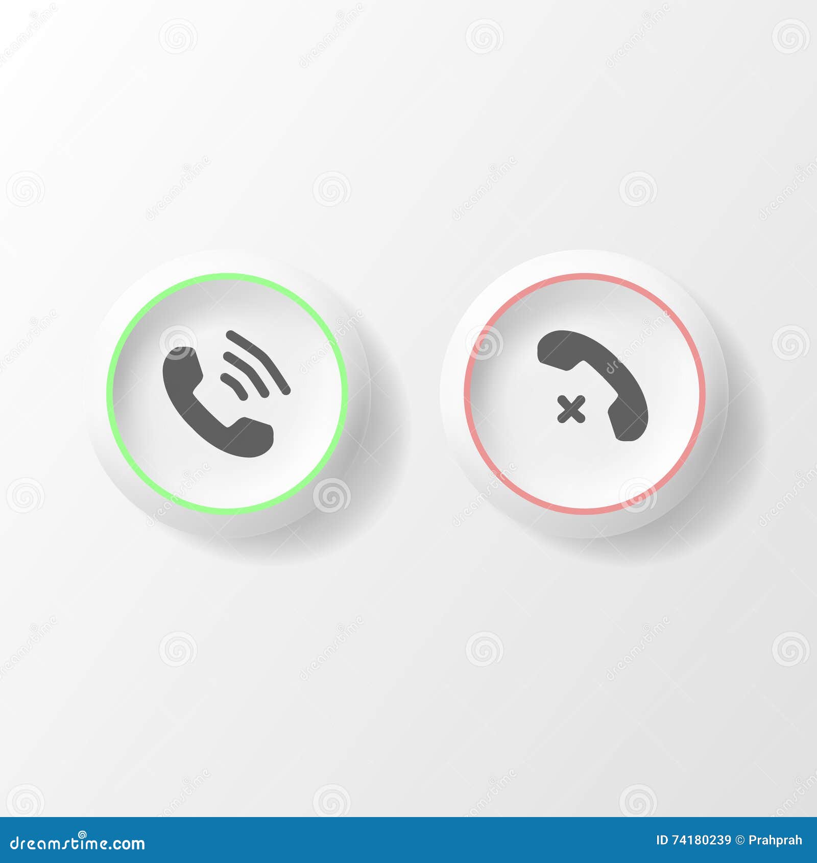 Изолированные кнопки с стилем значка телефона Телефонируйте символ для вашего дизайна, логотип, UI Иллюстрация вектора, EPS10
