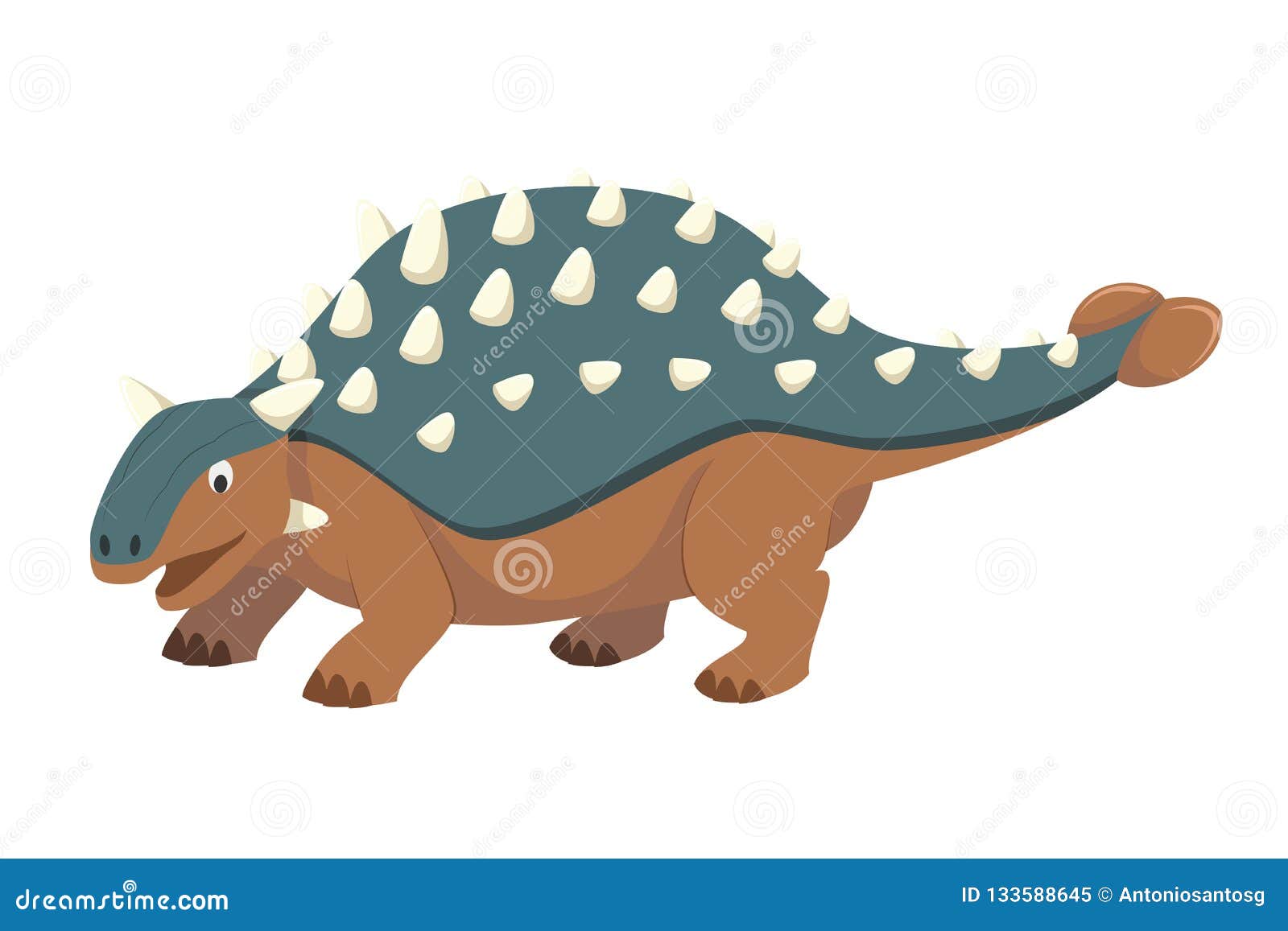 Анкилозавр динозавр вектор