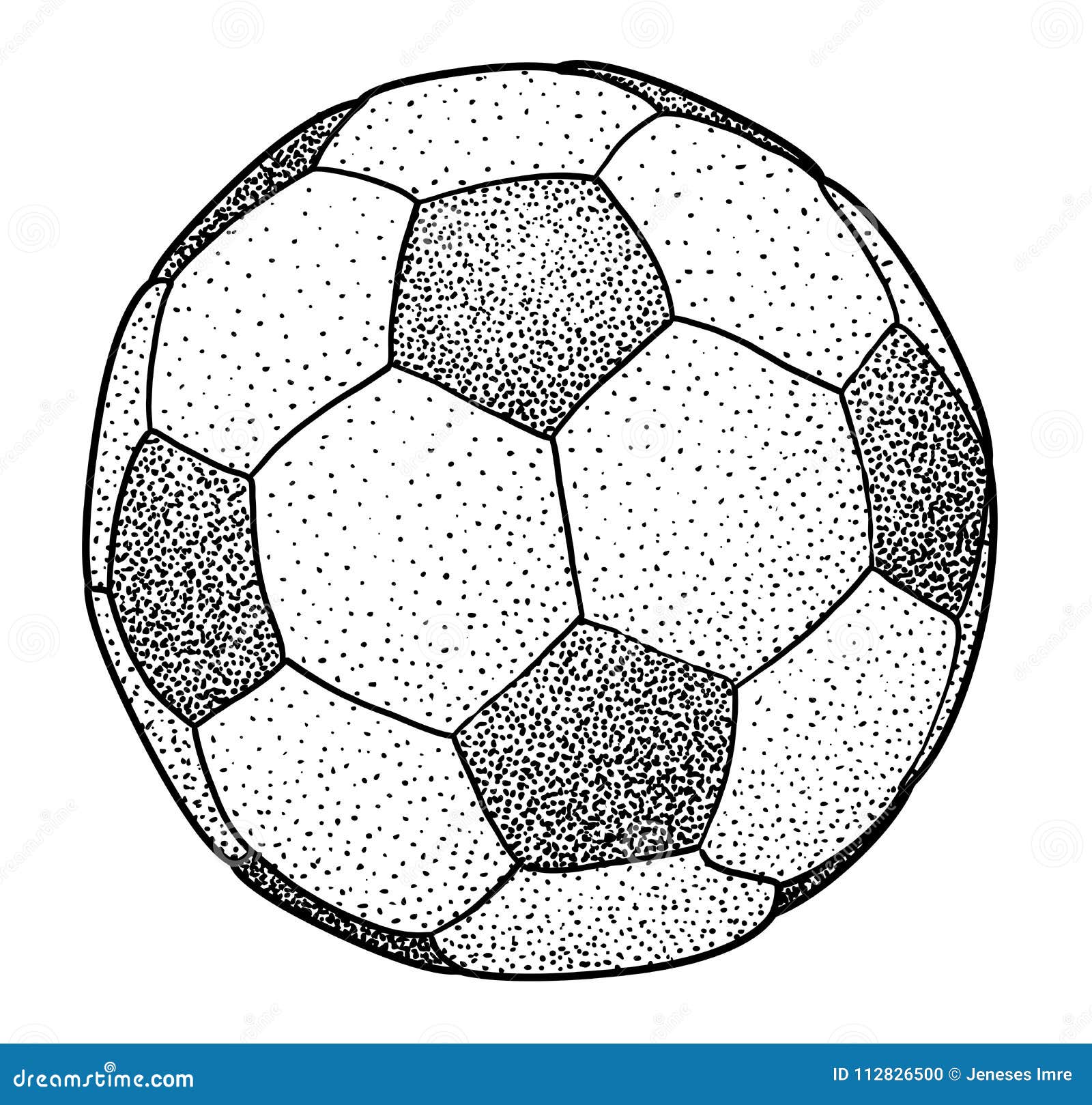 Чертеж футбольного мяча