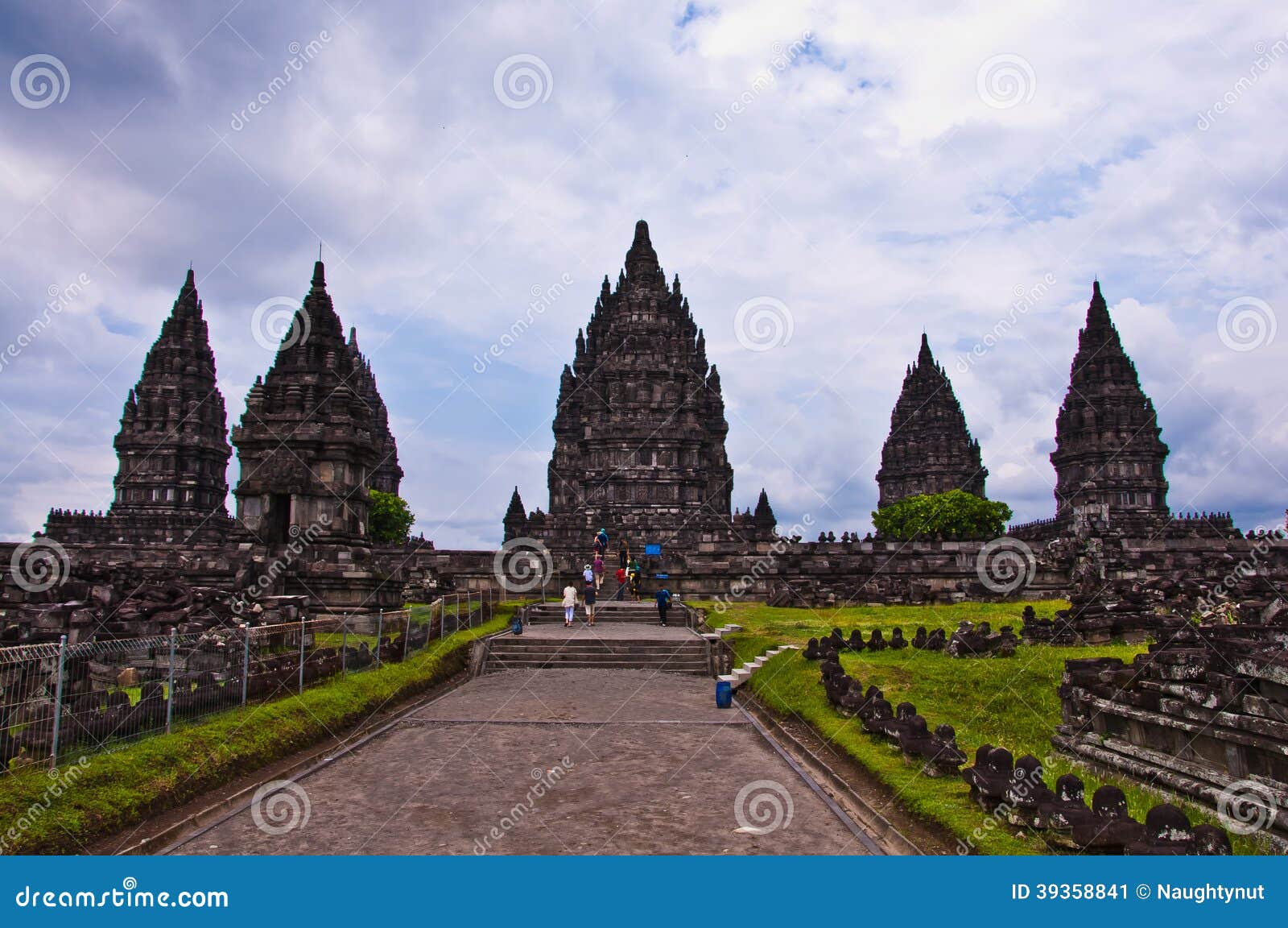 Индусский висок Prambanan. Индонезия, Ява, Yogyakarta