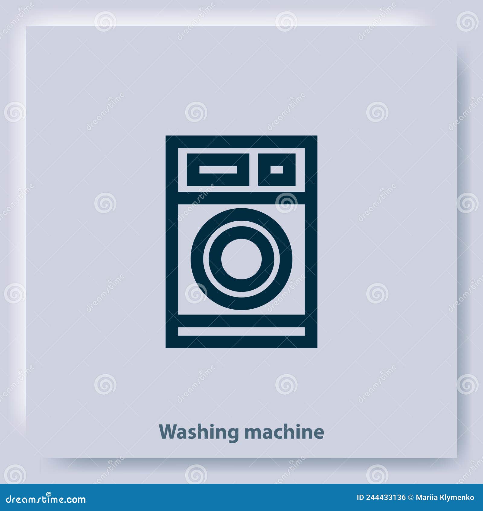 Washer. Signs and Symbols. Icon Stock Vector Illustration of